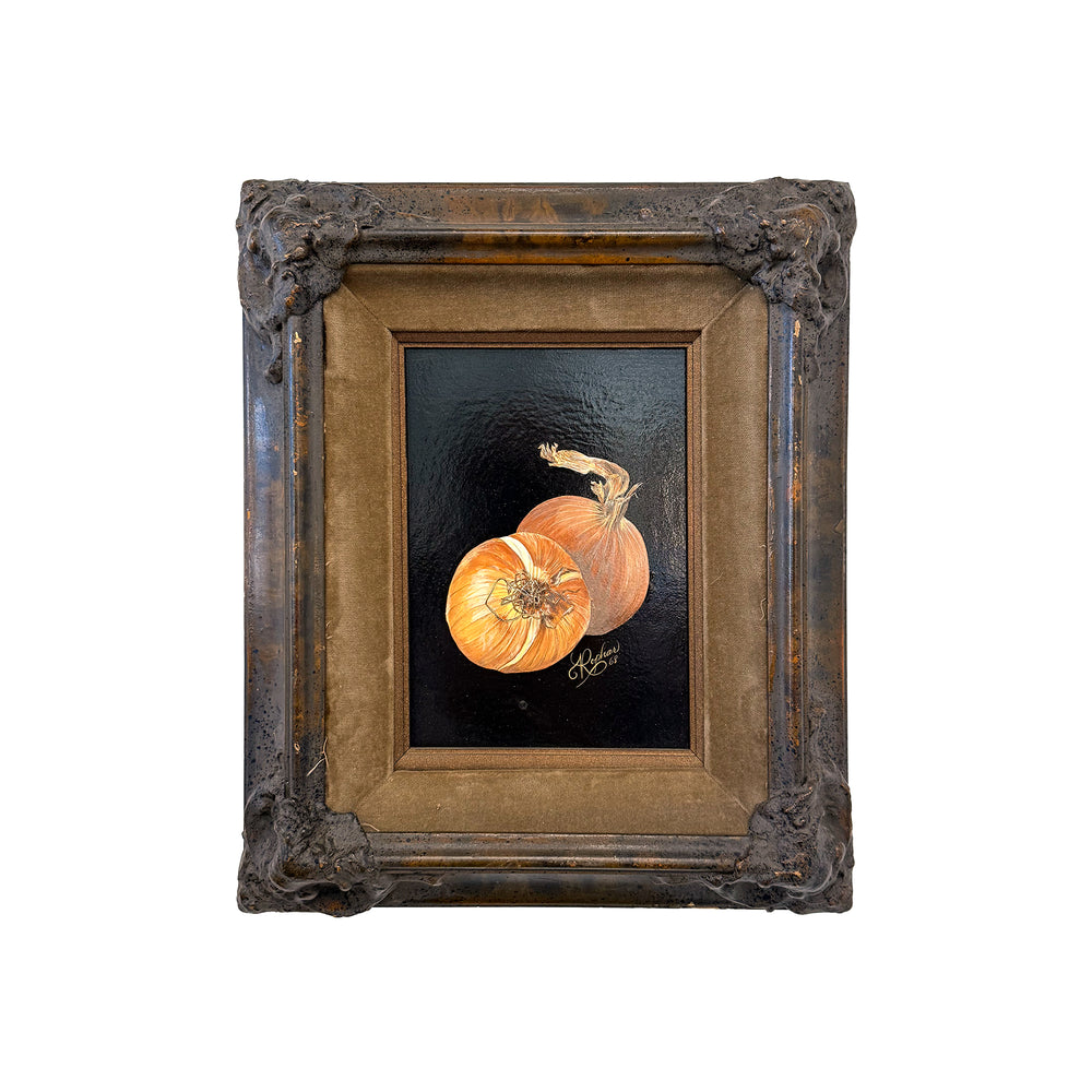 Hyperrealistic Petite Onions Painting on Canvas
