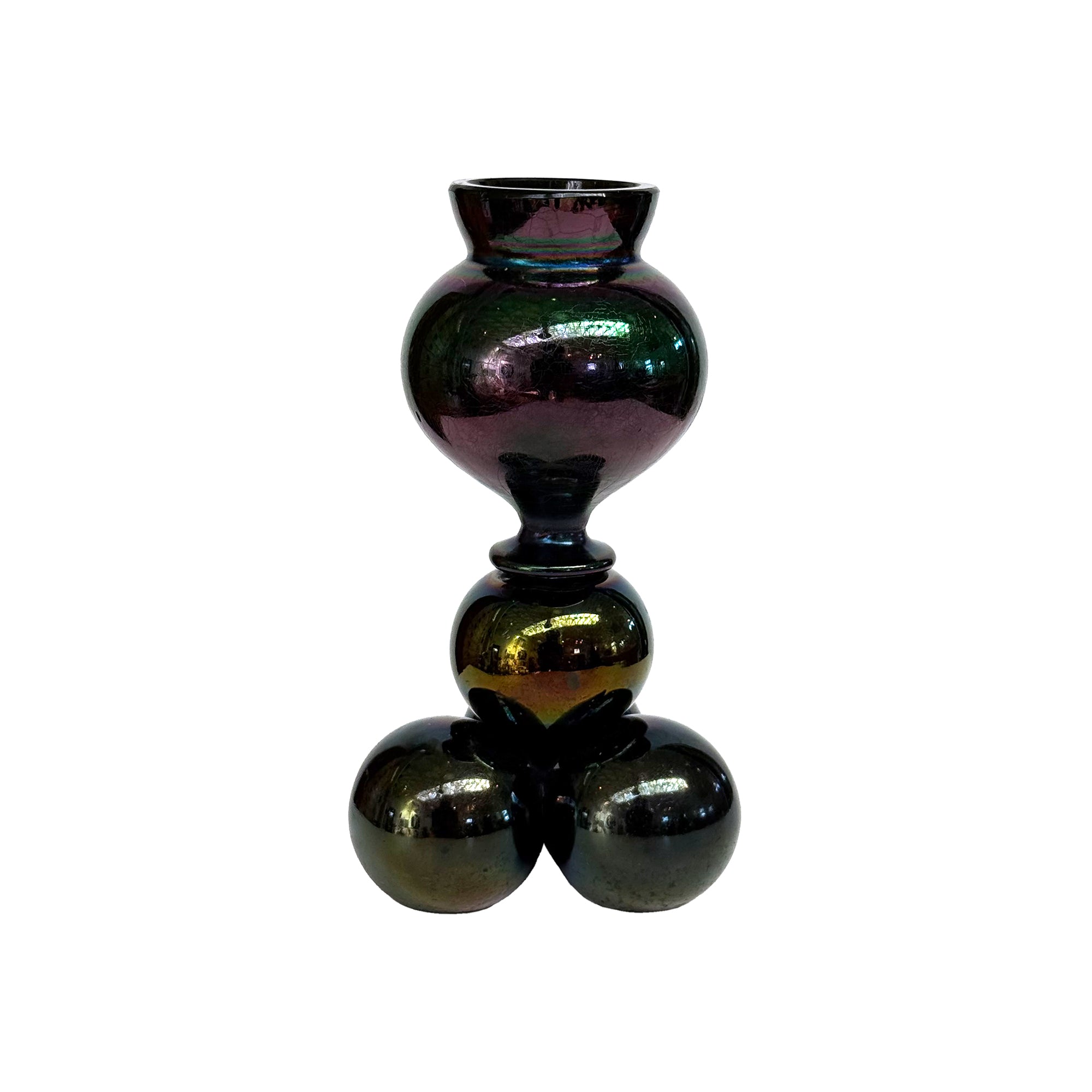 Irredescent Glass Bud Vase