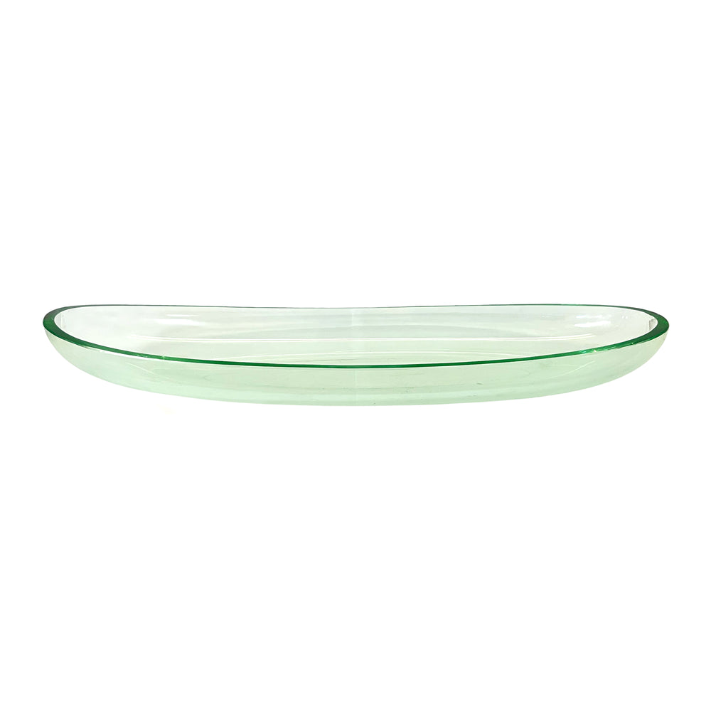 Italian Elliptical Glass Bowl or Catch-All