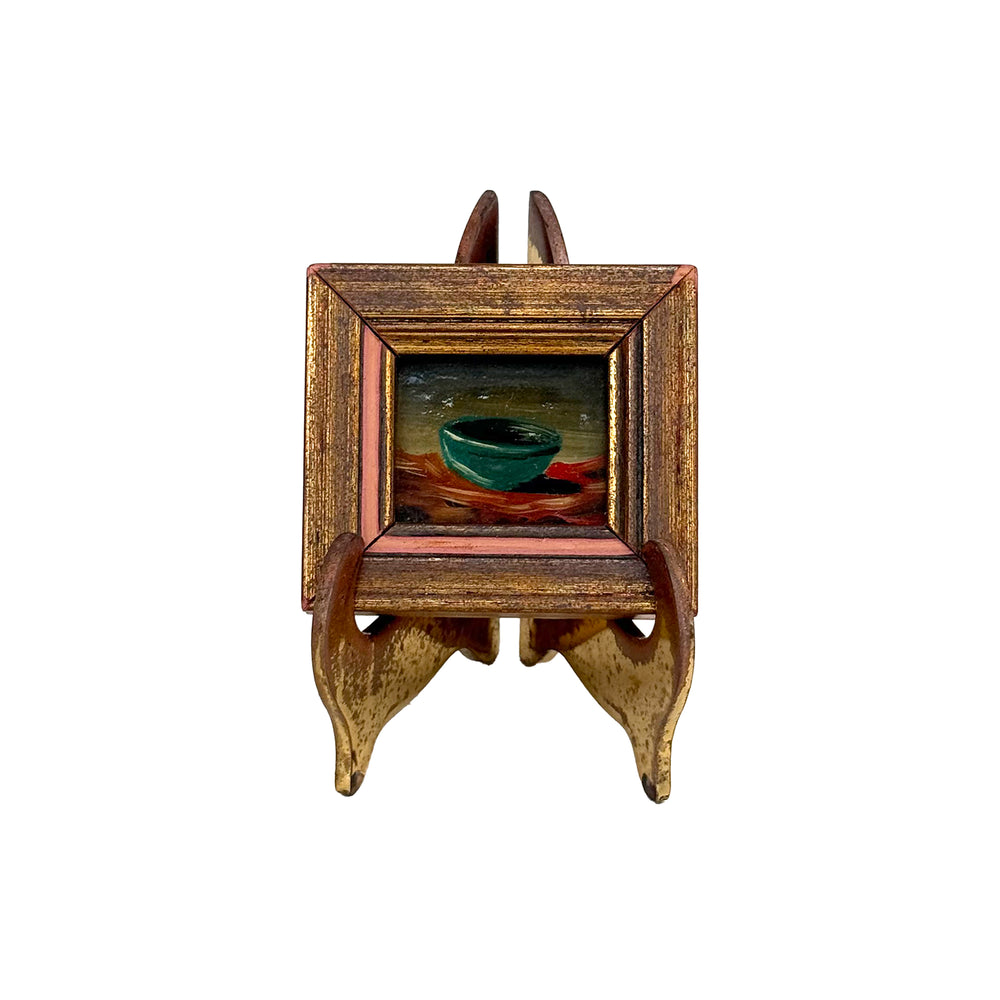 Italian Miniature Still Life Painting with Easel