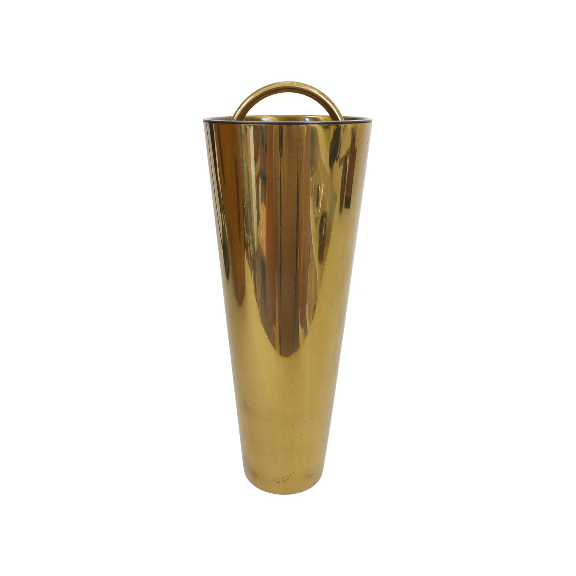 Italian Modernist Brass Cocktail Shaker