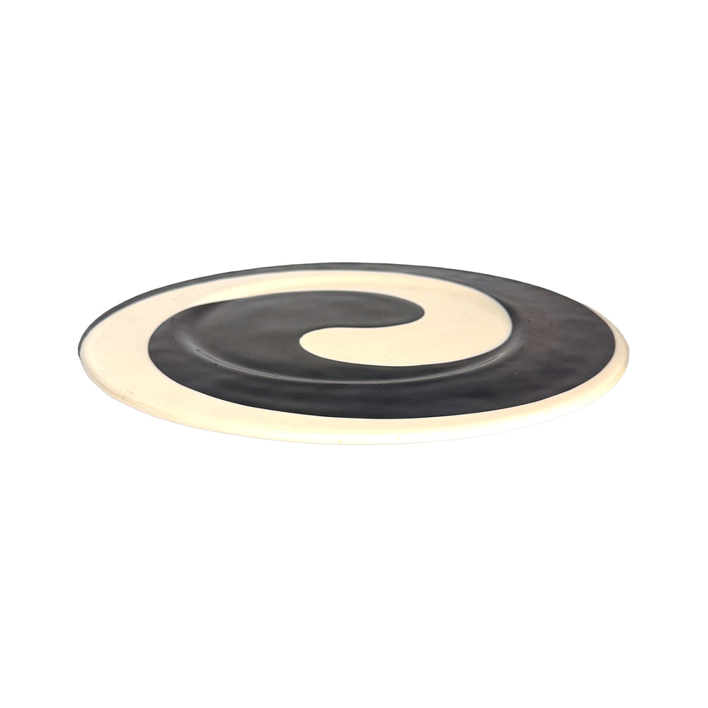Italian Murano Glass Yin Yang Plate