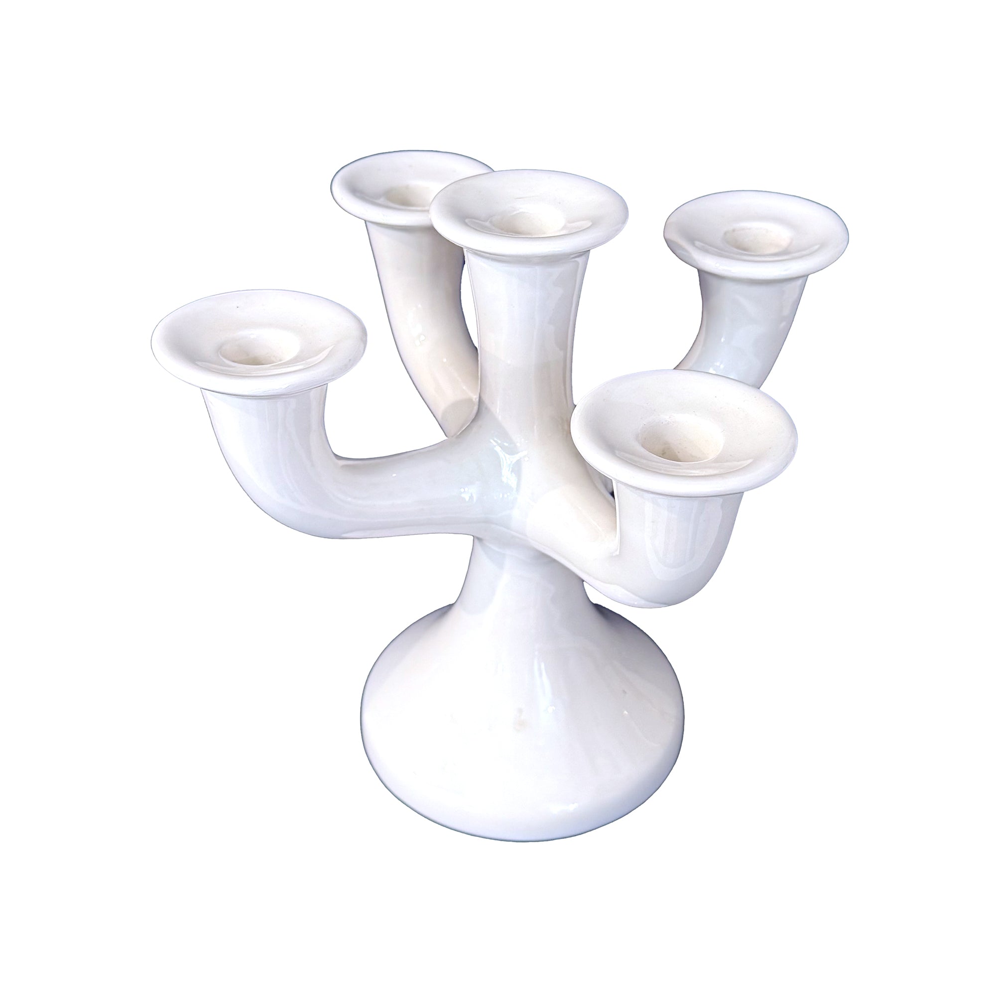 Italian Porcelain Candelabrum