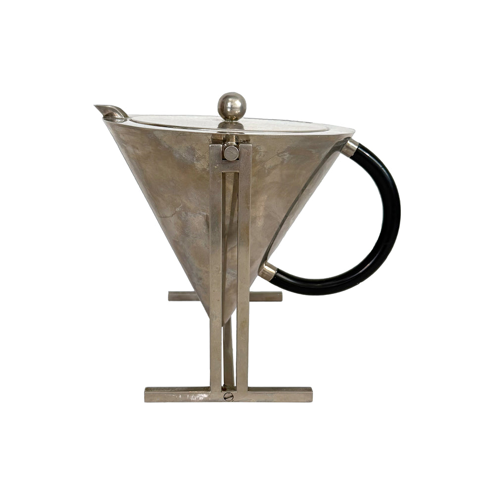 Italian Metal Coffee Pot by Punto Bacola for Montagnani