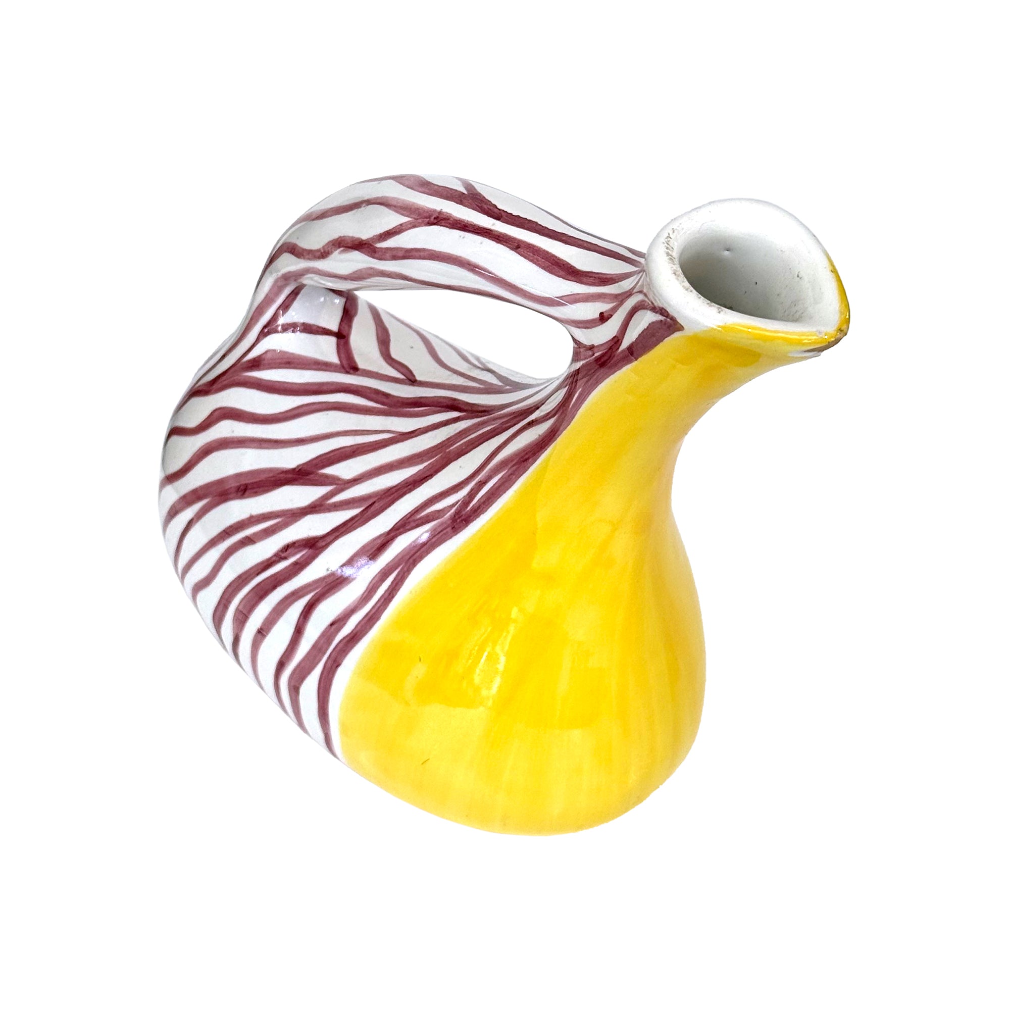 Italian Studio Ceramic Pitcher by Deruta
