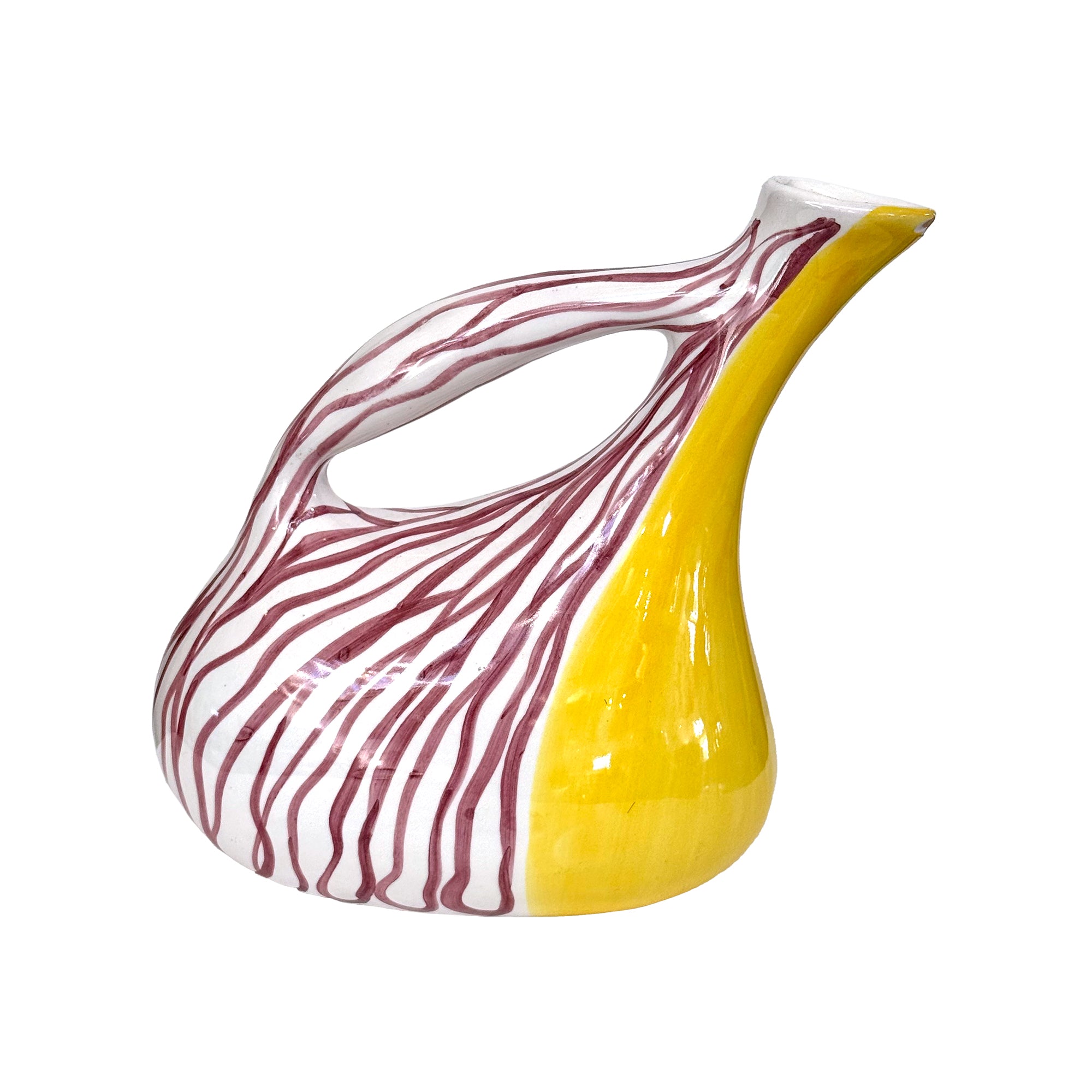 Italian Studio Ceramic Pitcher by Deruta