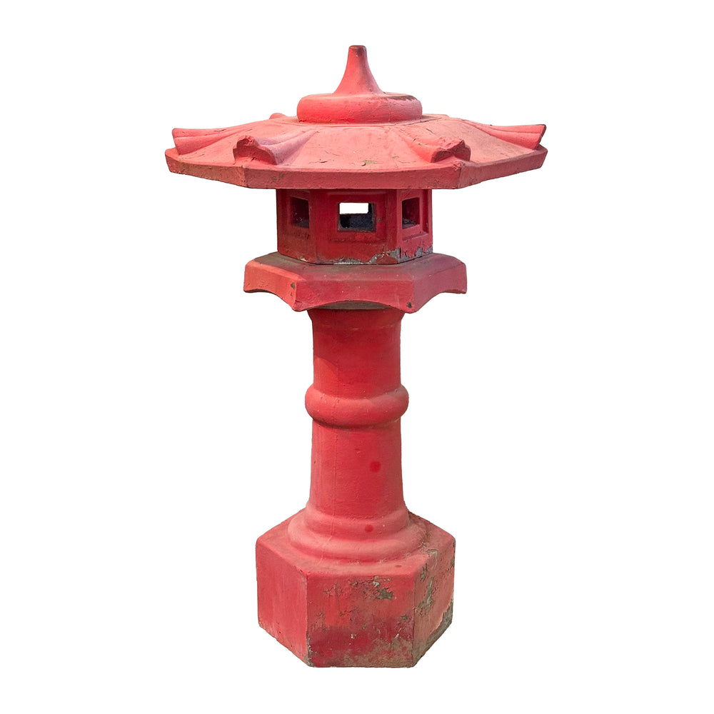 Japanese-Inspired Cast Stone Garden Lantern