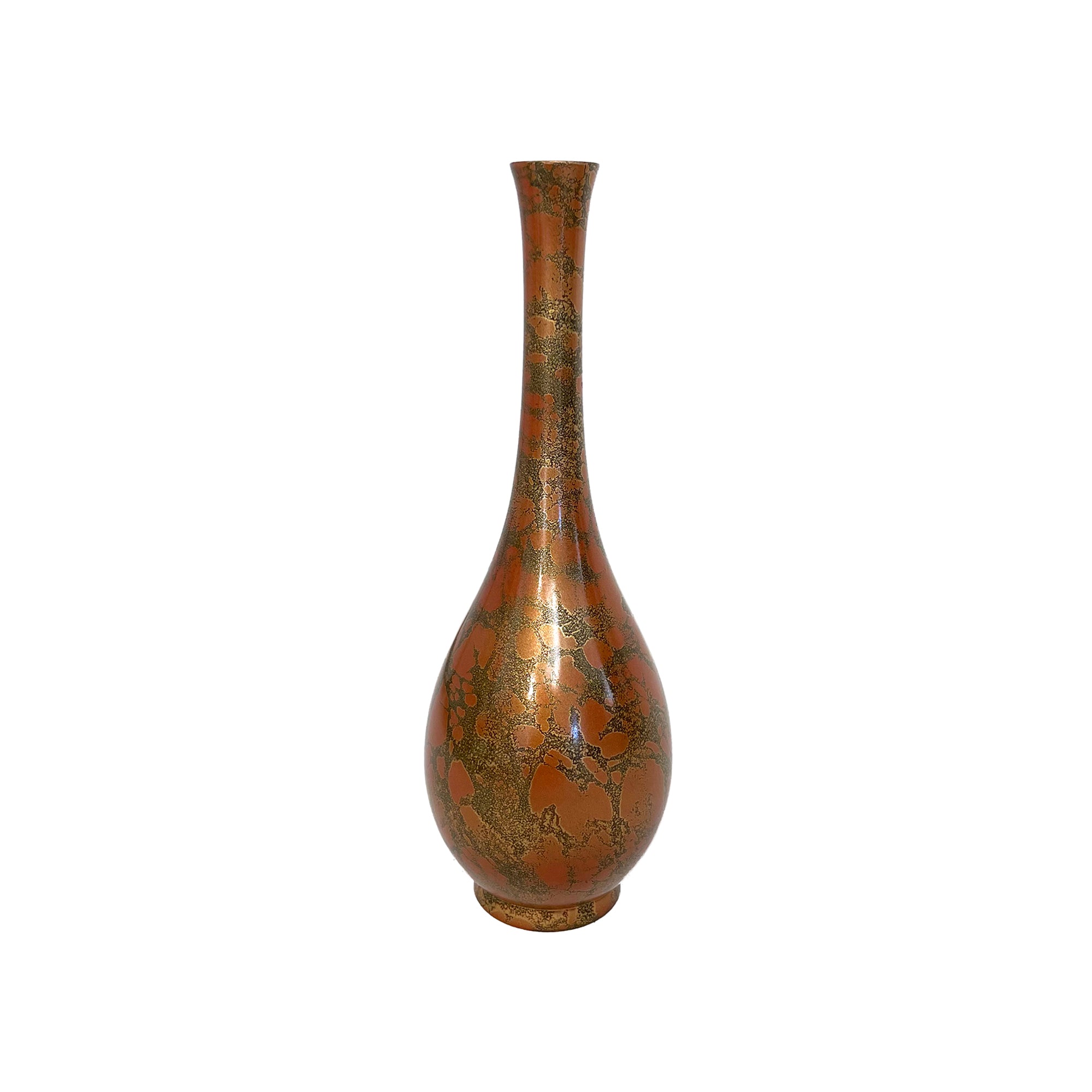 Japanese Bronze Vase with Applied Patina