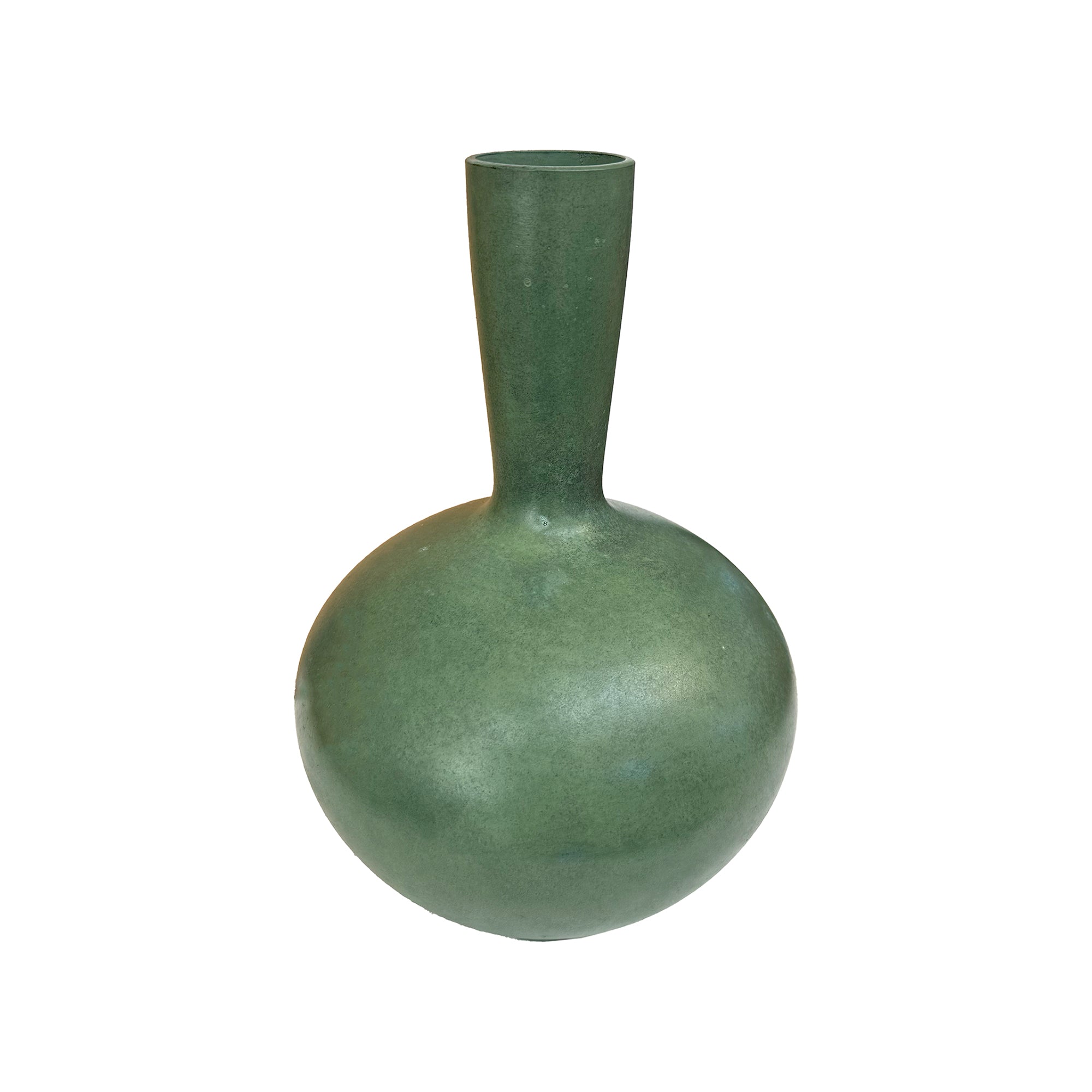Japanese Bronze Vase with Applied Patina