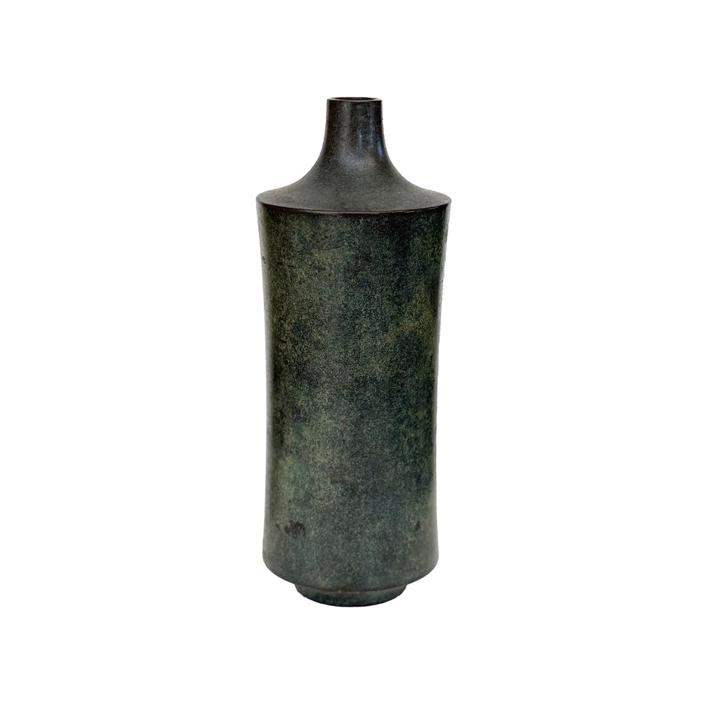 Japanese Bronze Vase with Applied Patina