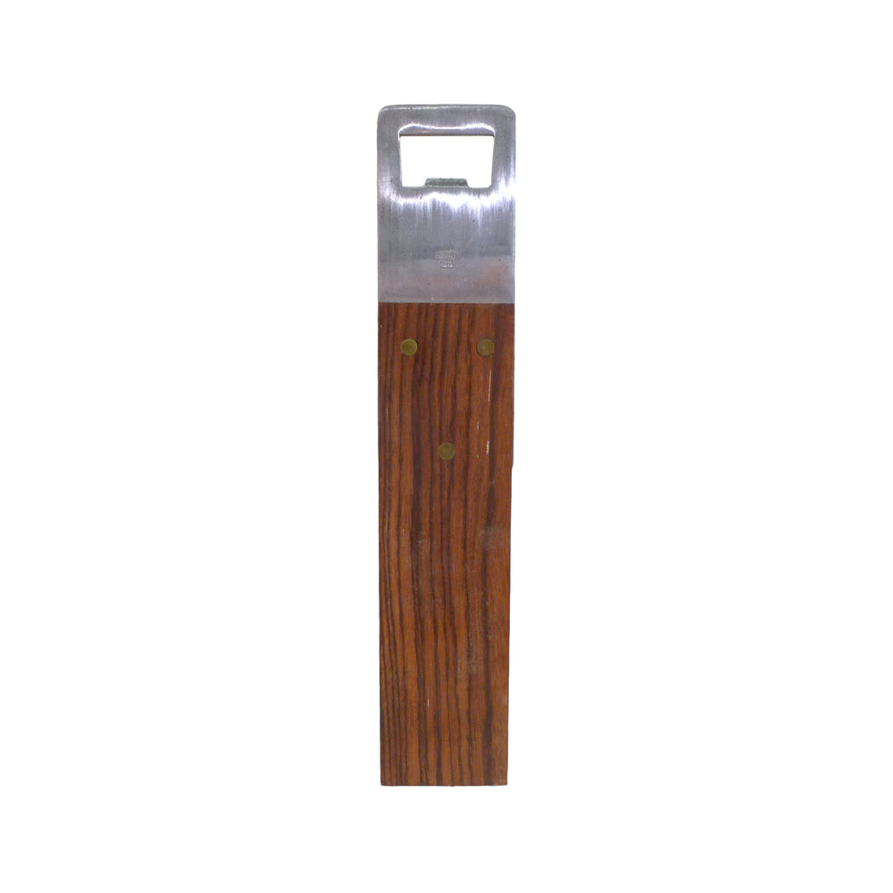 Japanese Oversized Rosewood, Stainless Steel & Brass Bottle Opener