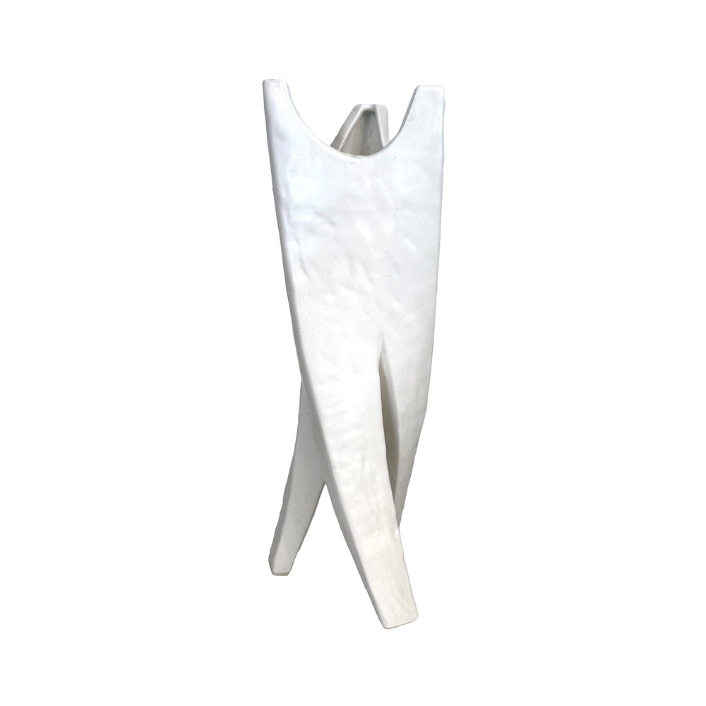 Japanese Twisting 3-Legged Ikebana Vase