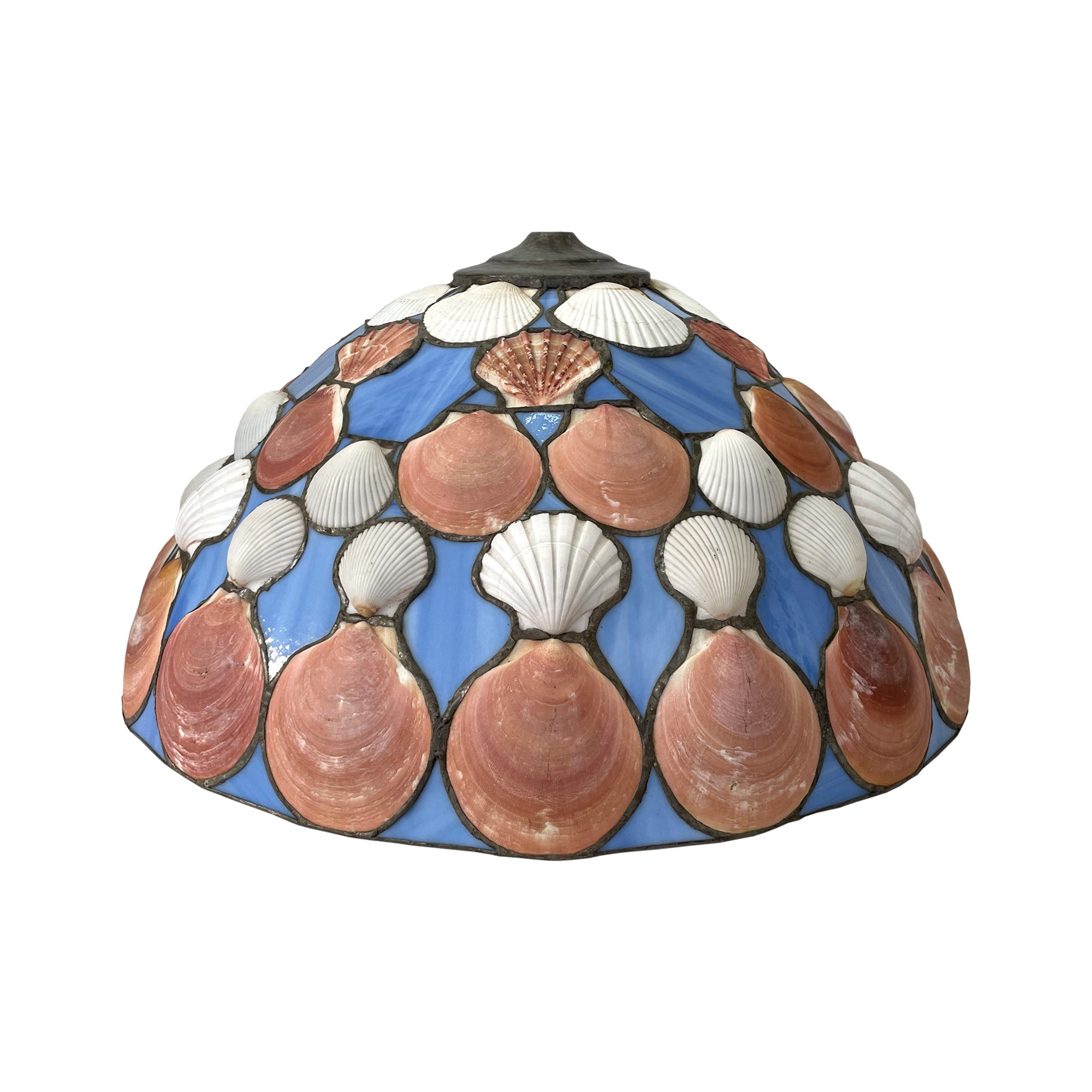 Shell Disc Lamp Shade Large Shells Assemblage Lamp Shade – The Window
