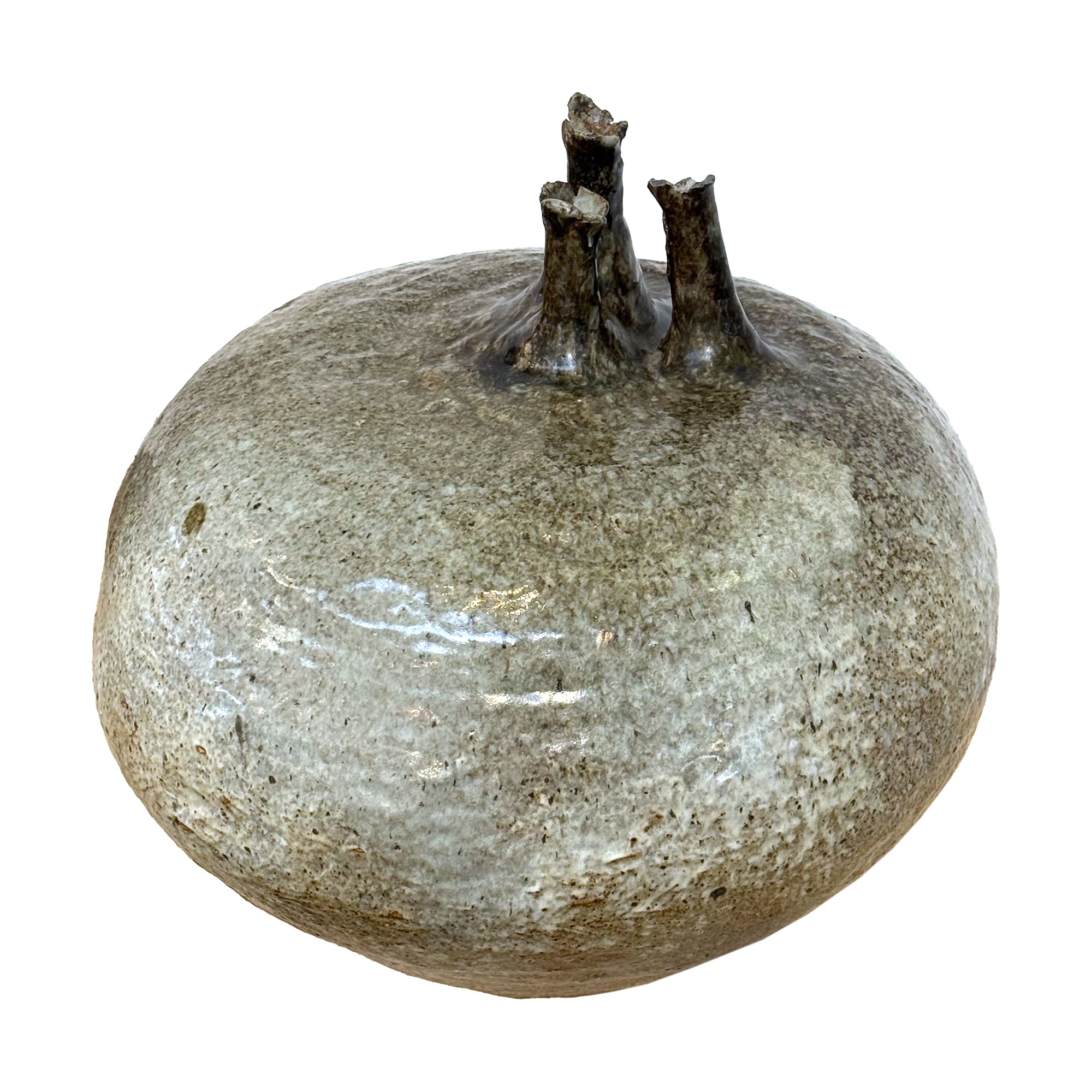 Large Studio Ceramic 3-Spouts Vessel by Grace Songolo