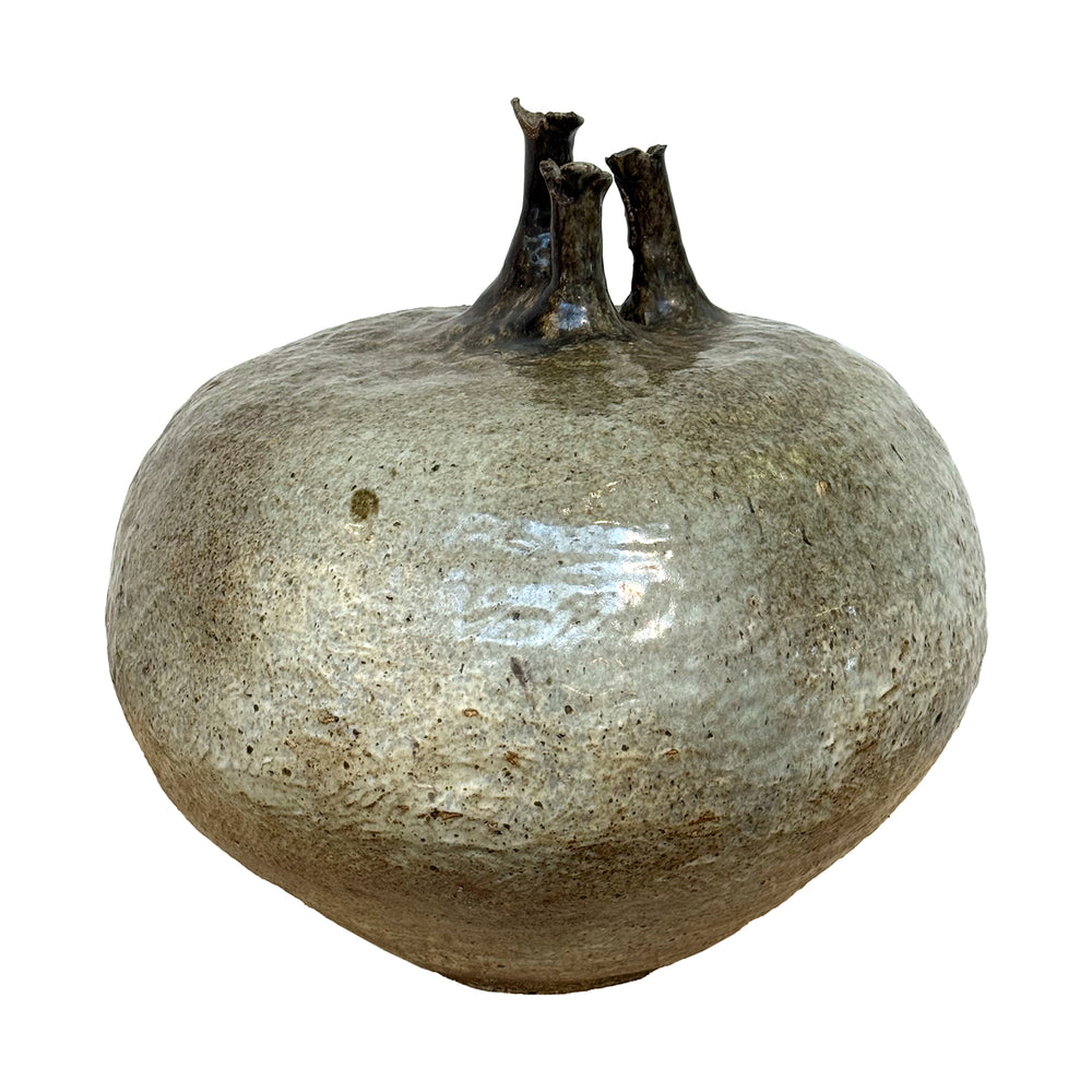 Large Studio Ceramic 3-Spouts Vessel by Grace Songolo