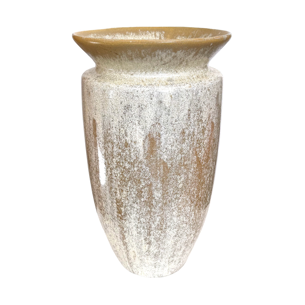 Large Studio Ceramic Vase with Crystaline Glaze