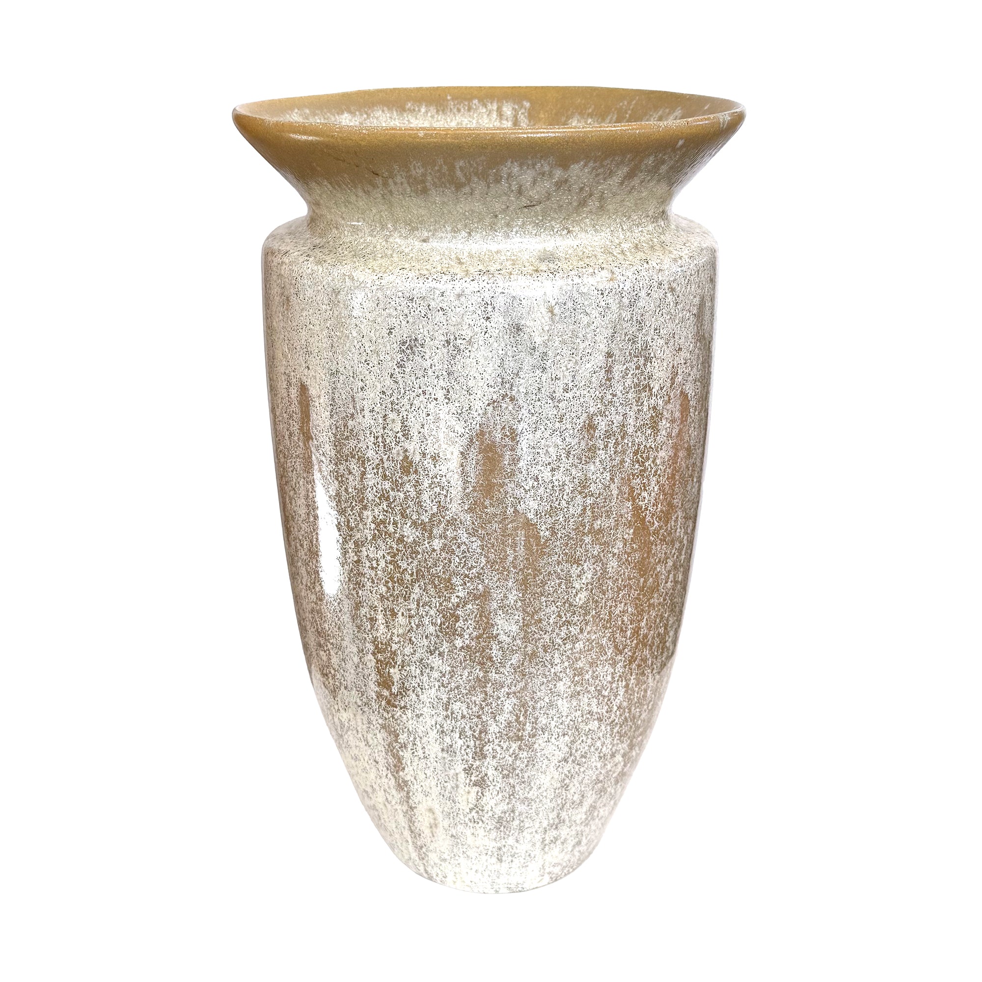 Large Studio Ceramic Vase with Crystaline Glaze