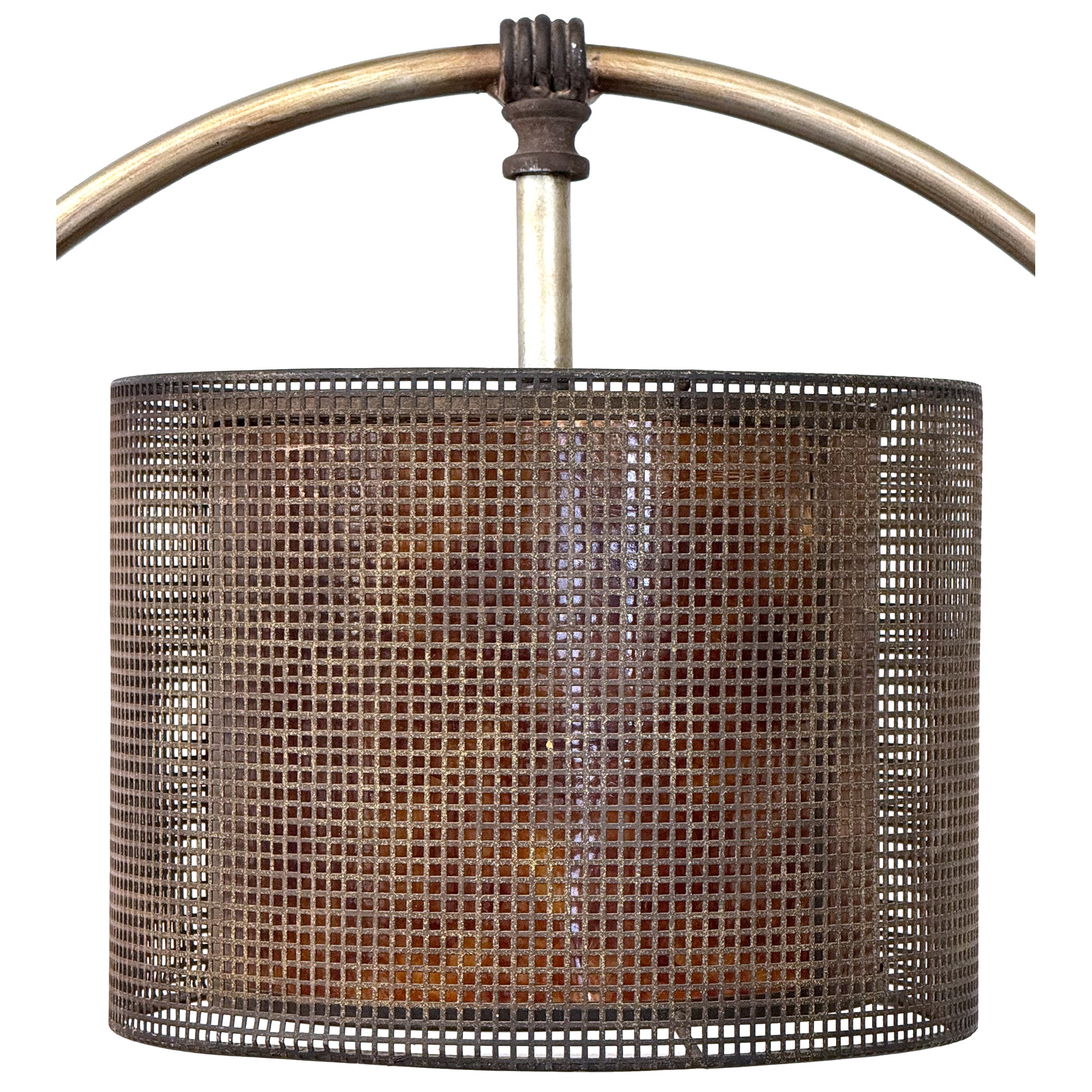 Machine Age Hoop Table Lamp with Mica Shade