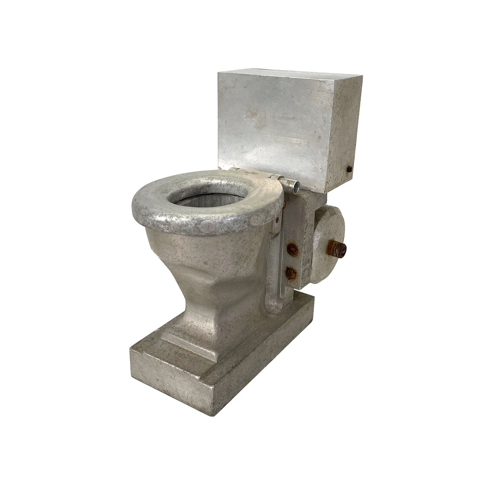 Machinist Aluminum Toilet Sculpture