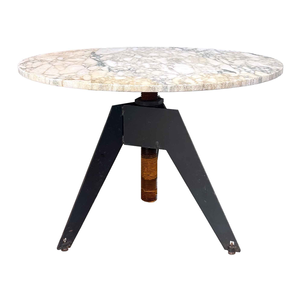 Marble & Machined Steel Tables with Variable Height