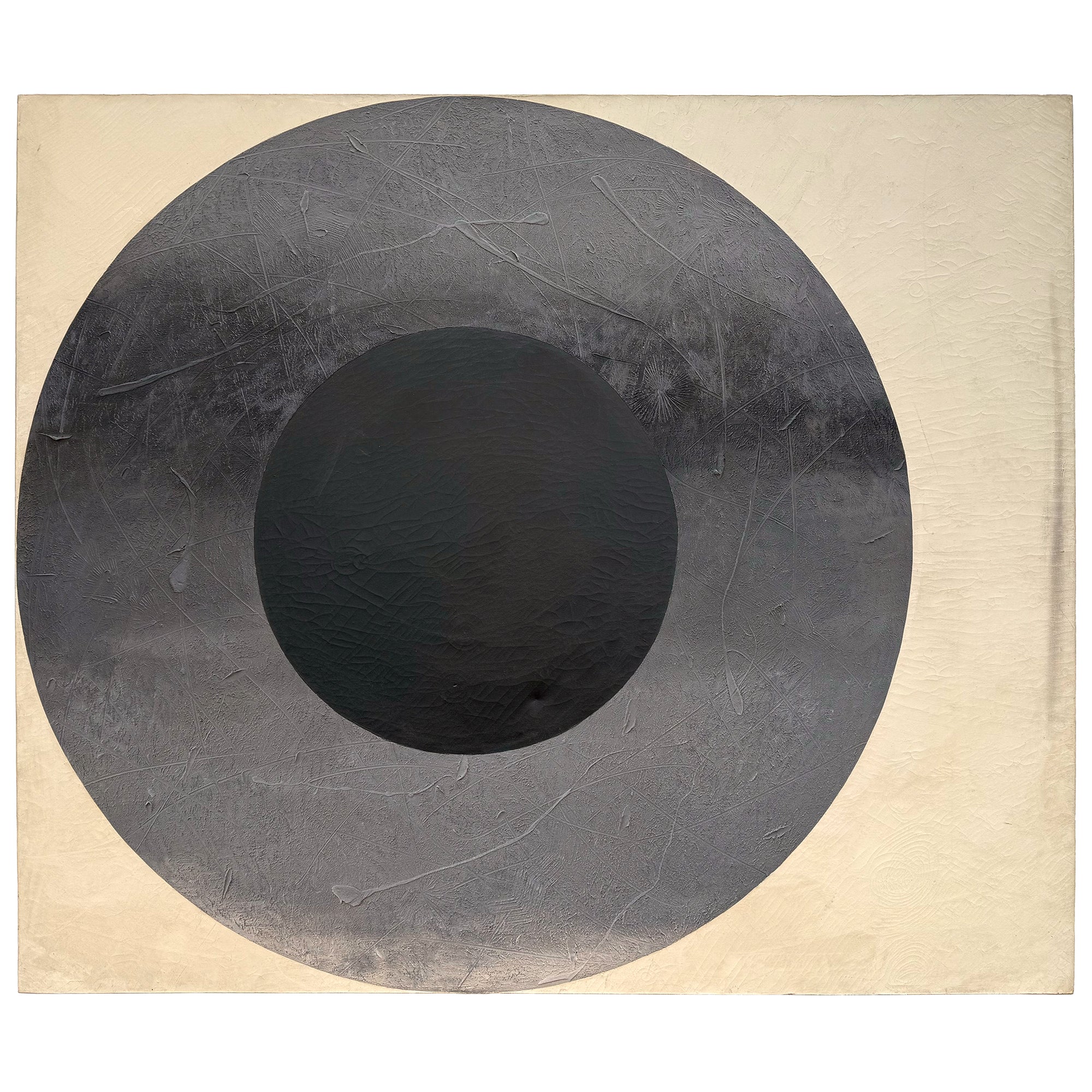 Massive Hard-Edge Concentric Circles Painting