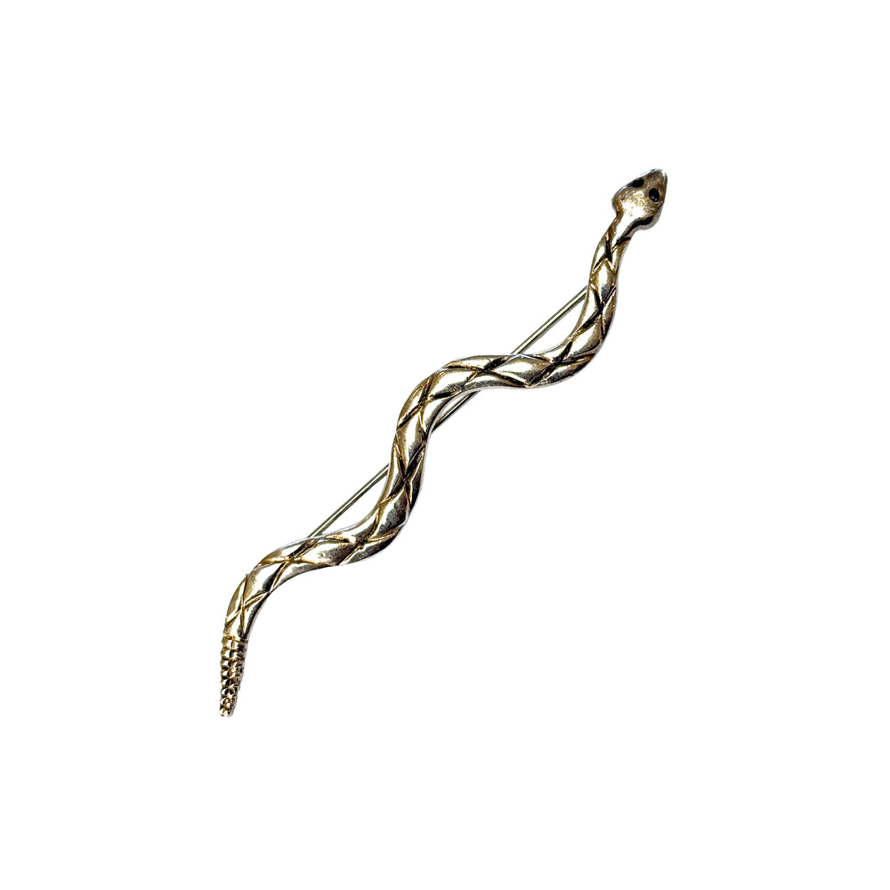 Mexican Sterling Snake Brooch
