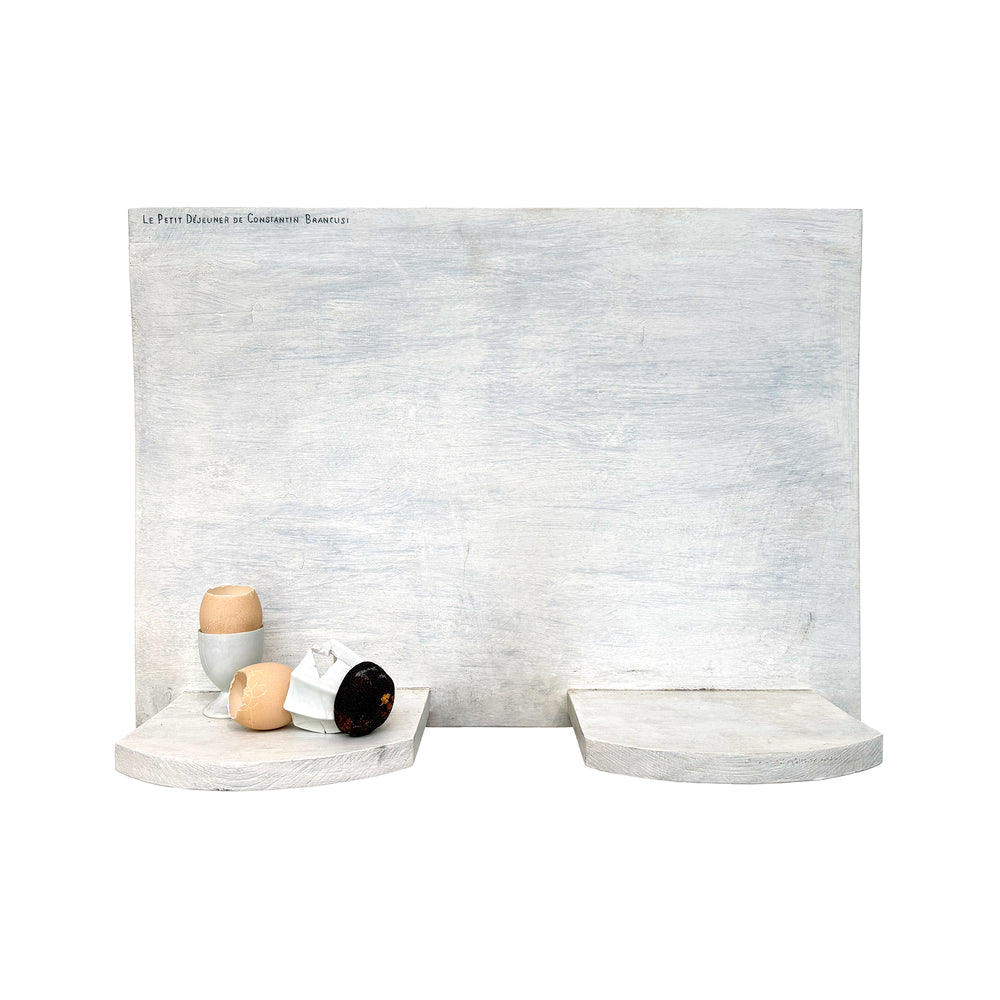 Mixed Media Wall Hanging Sculpture - "Le Petit Déjeuner de Constantine Brancusi"