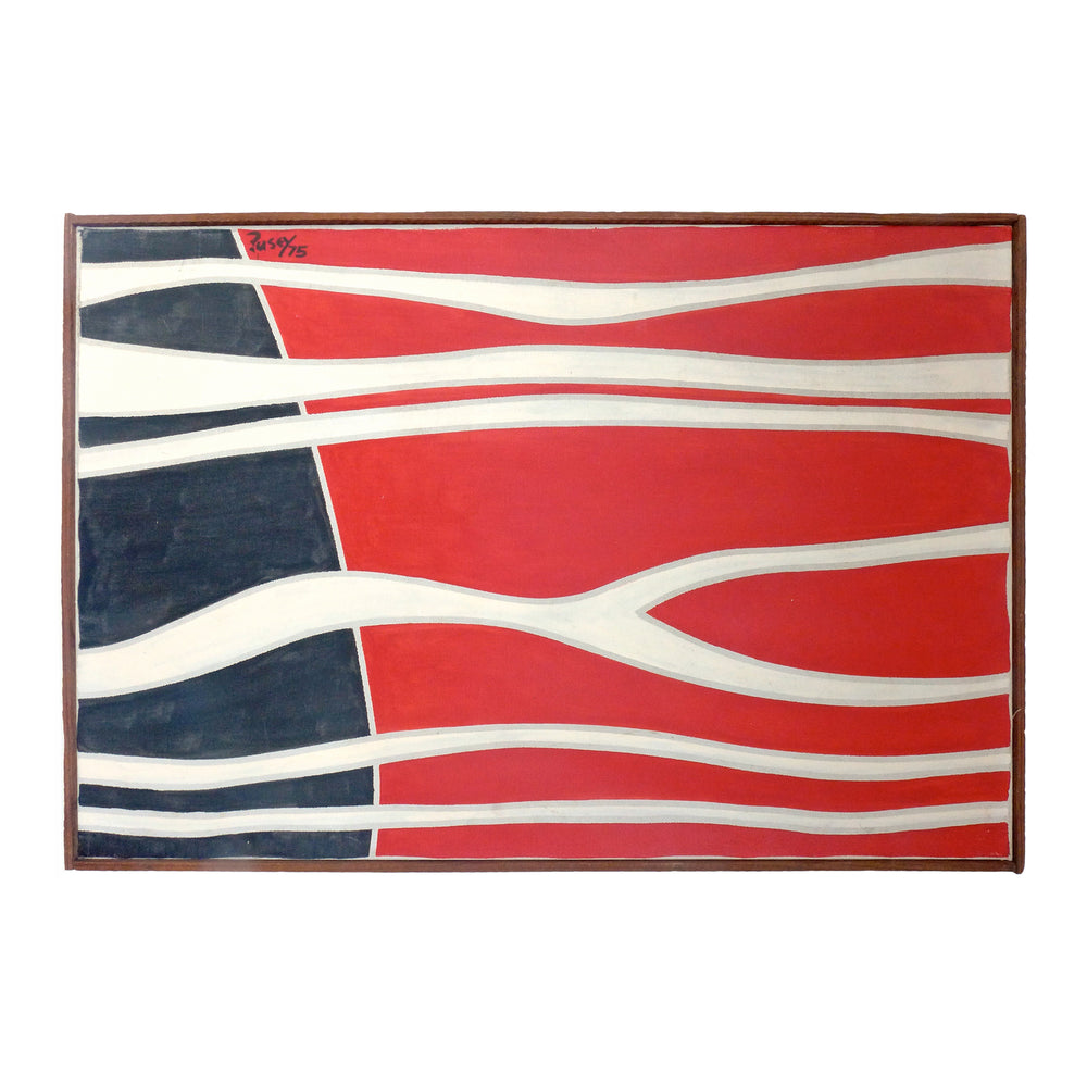 Modernist Abstract Painting on Canvas