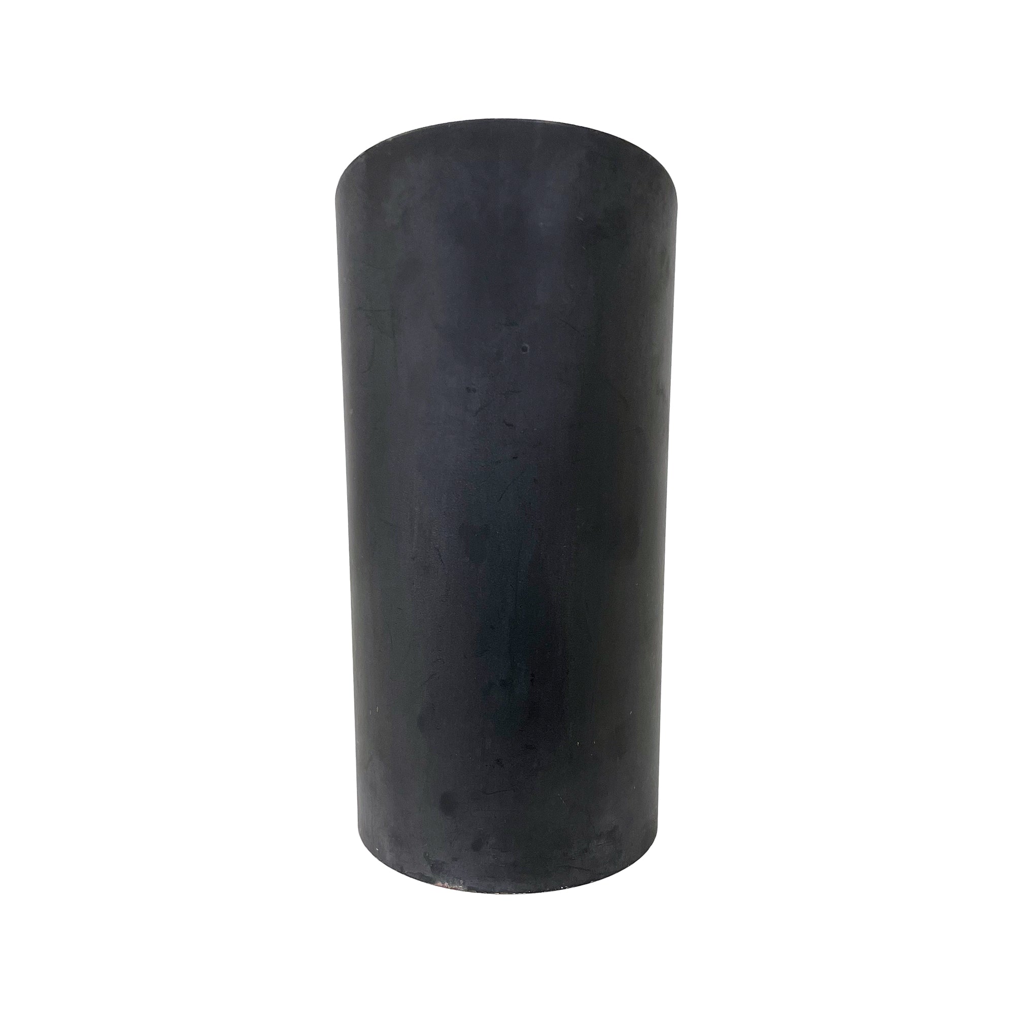 Modernist Black Enameled Cylindrical Up-Light Lamp