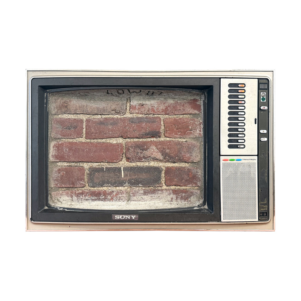 Modernist Bricks Television Sculpture