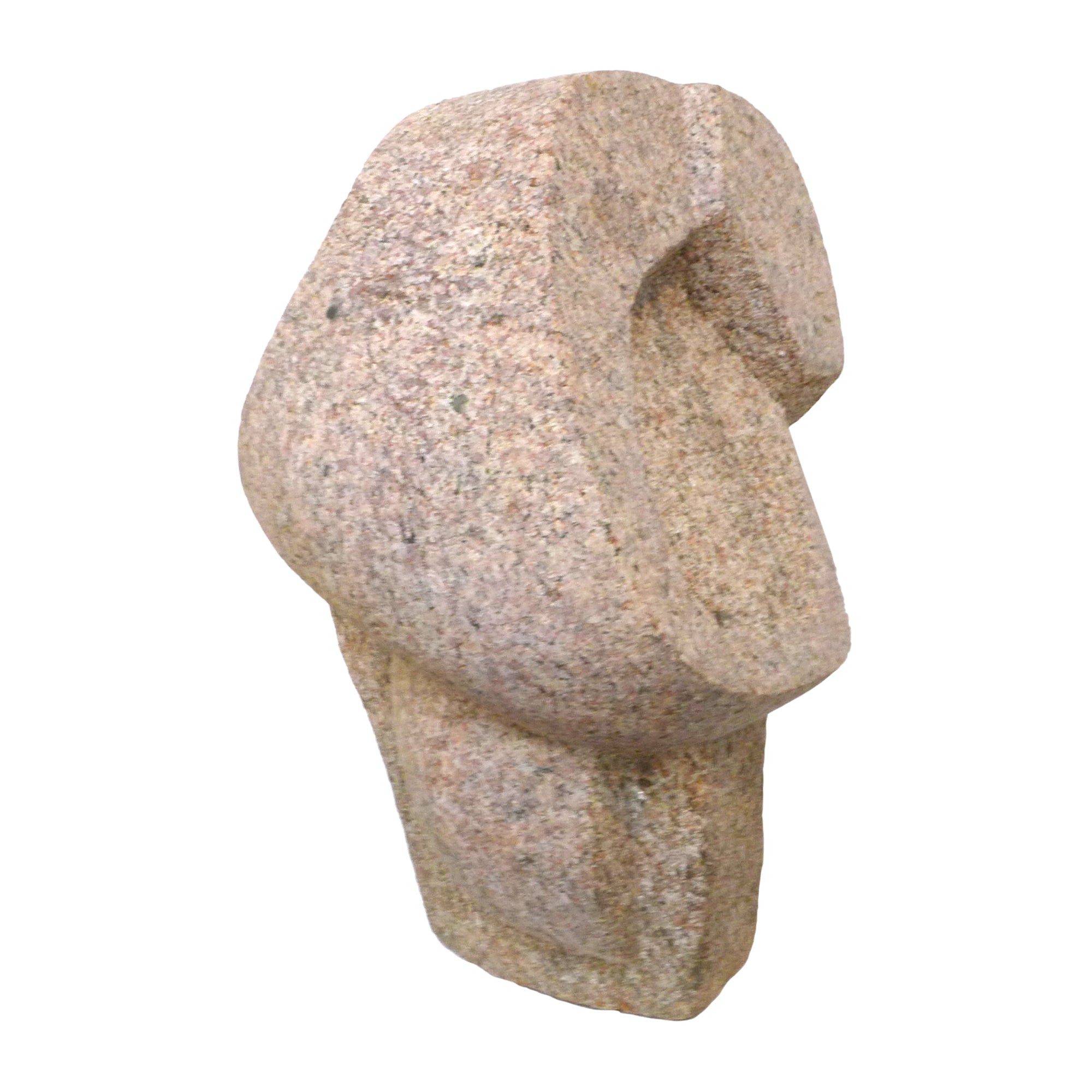 Modernist Carved Granite Abstract Sculpture