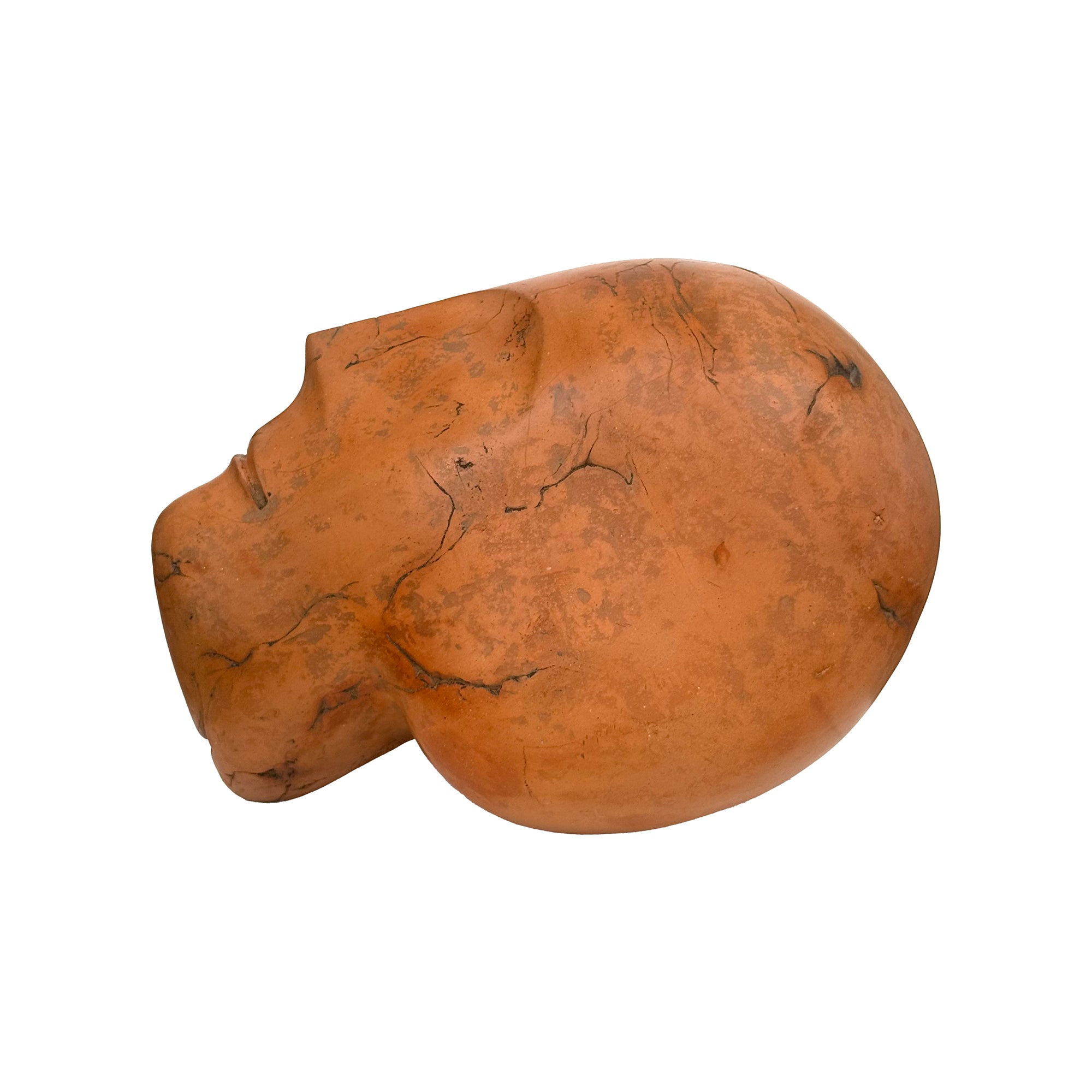 Modernist Ceramic Head Sculpture by Zoltan Popovitz
