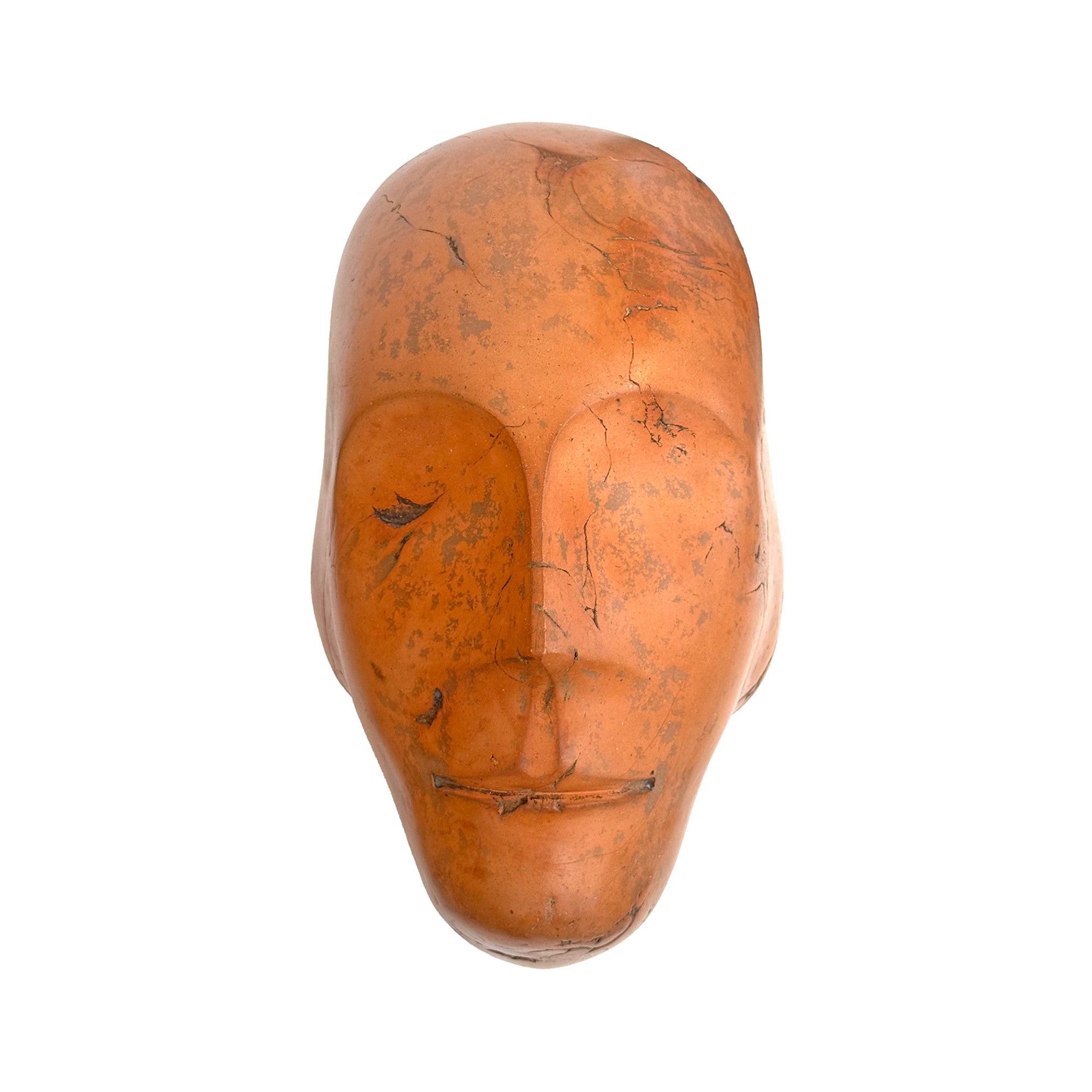 Modernist Ceramic Head Sculpture by Zoltan Popovitz