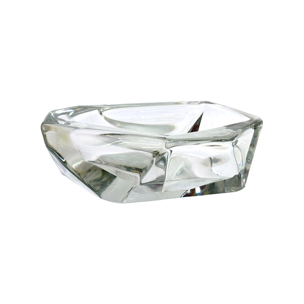 Modernist Faceted Glass Catch-All
