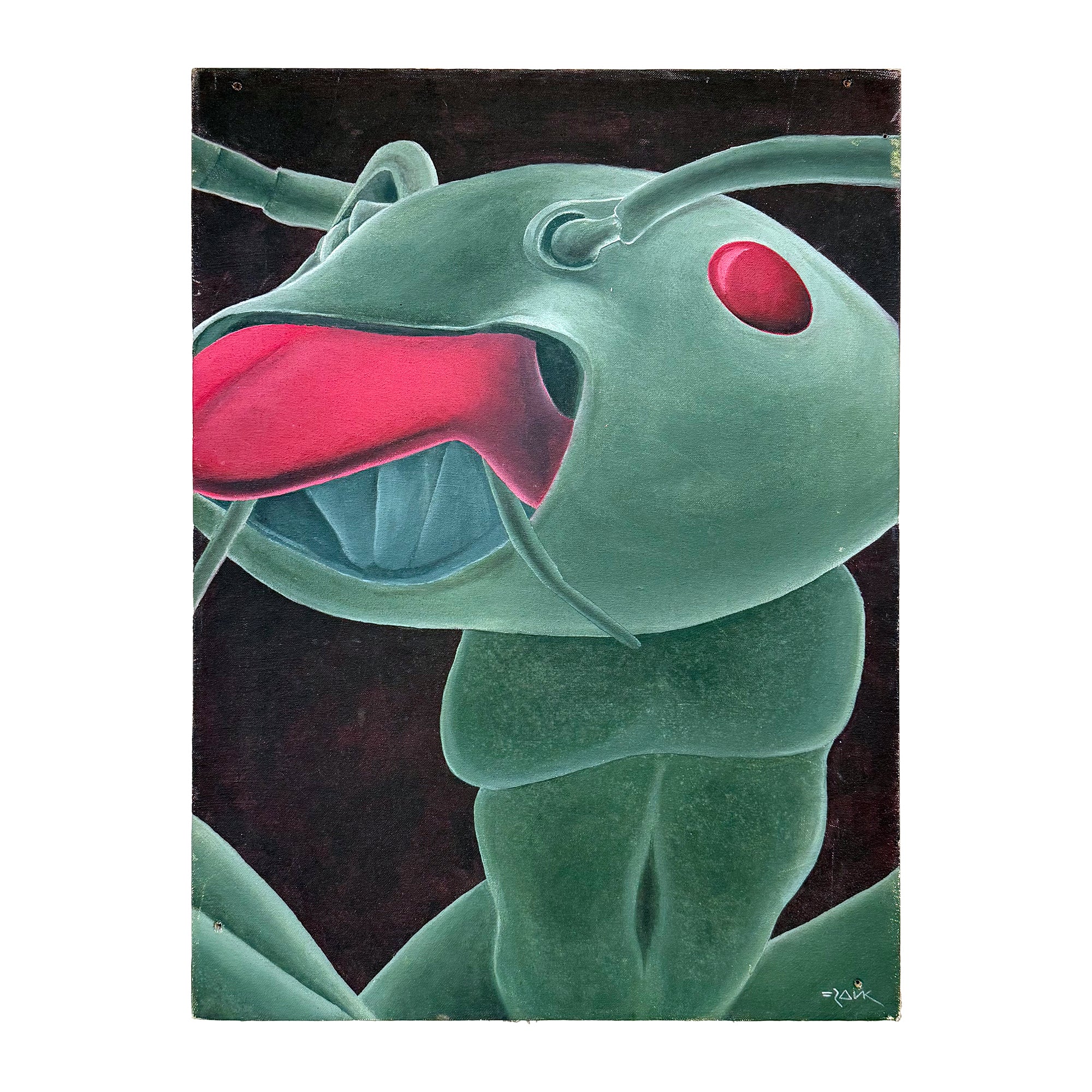 Modernist Insect Portrait Painting