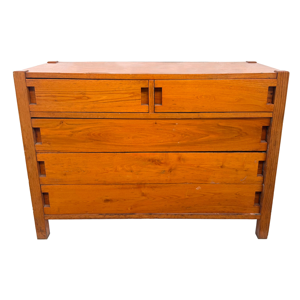 Modernist Italian Wood Chest of Drawers