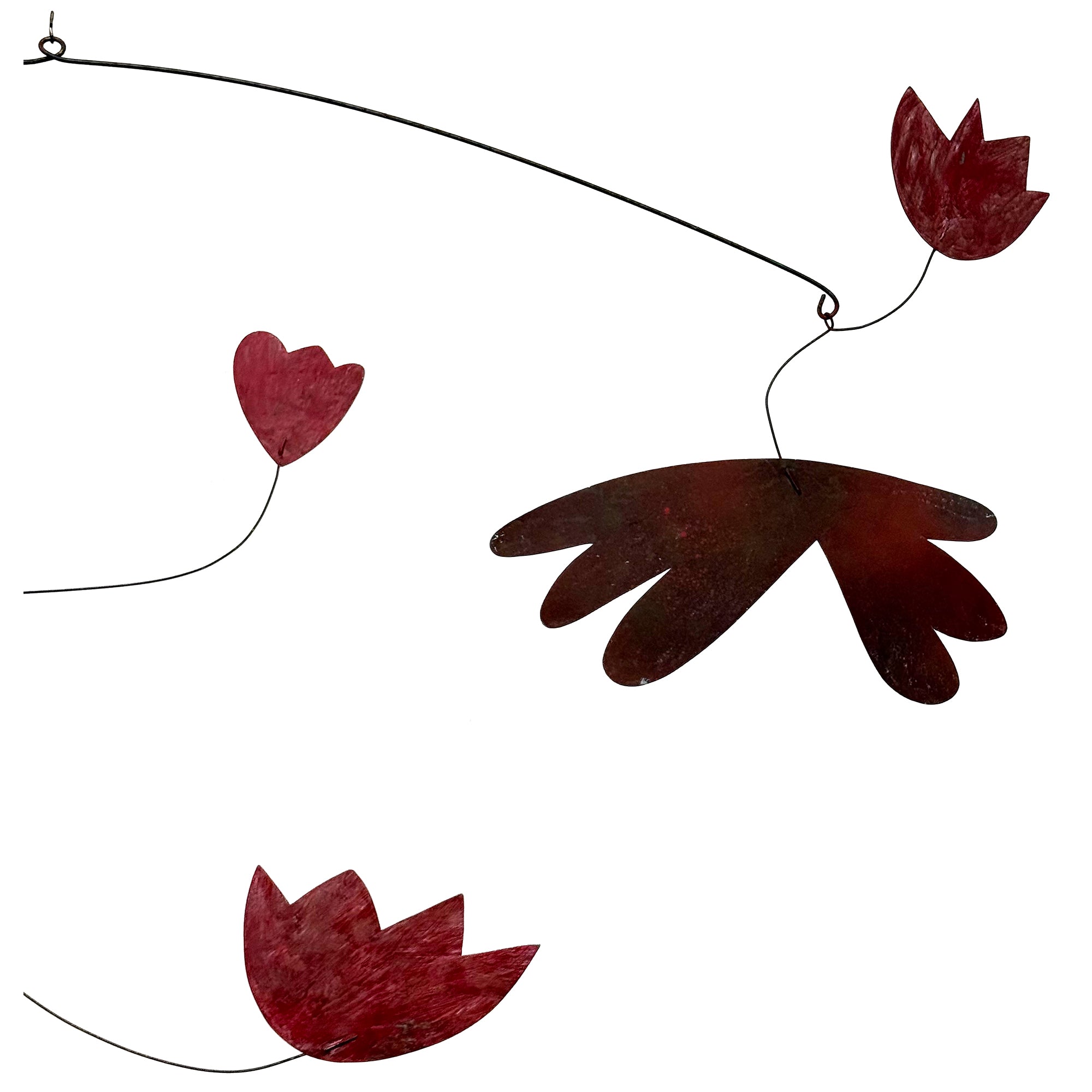 Modernist Phylomorphic Enameled Metal Hanging Mobile