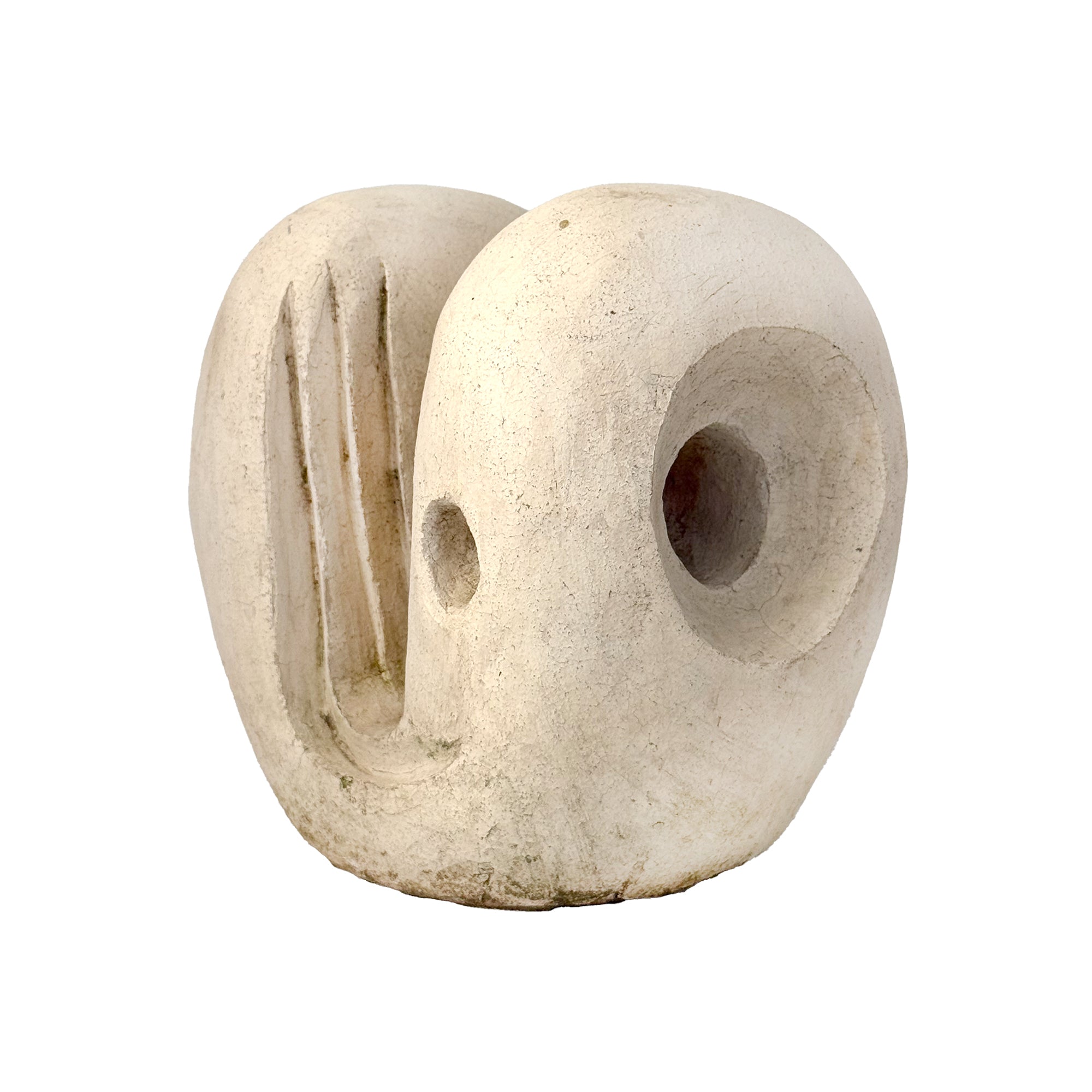 Modernist Plaster Abstract Sculpture