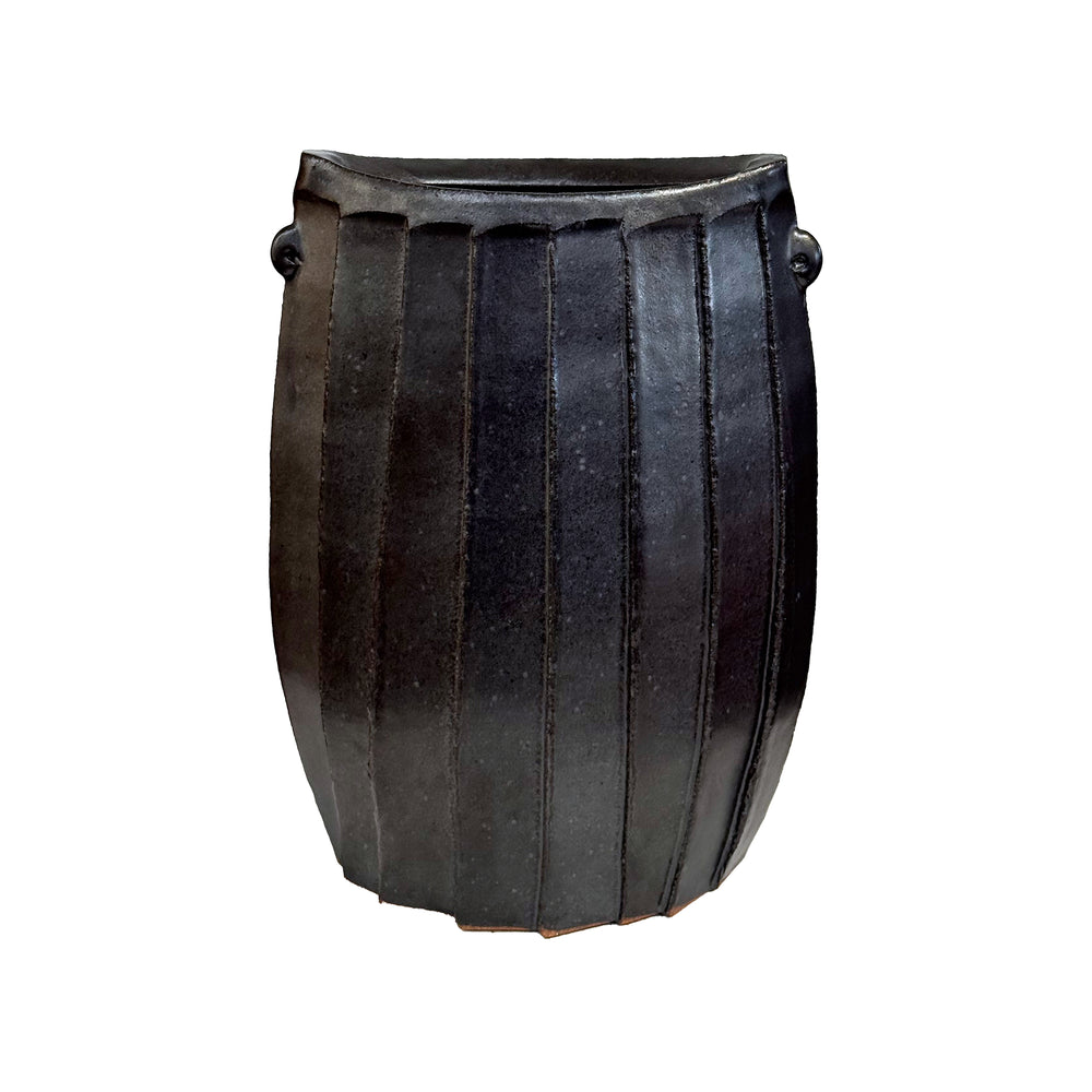 Modernist Studio Ceramic Vase by Bruno Kark