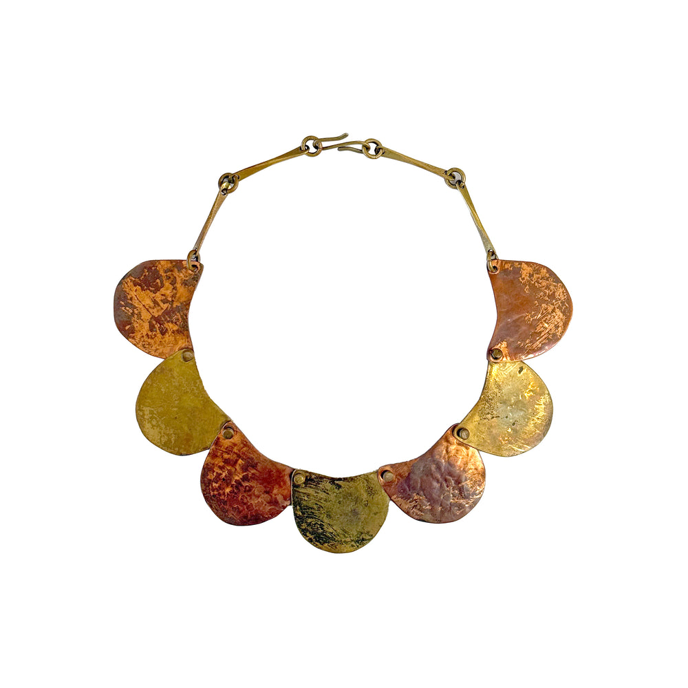 Modernist Studio Craft Mixed Metal Necklace
