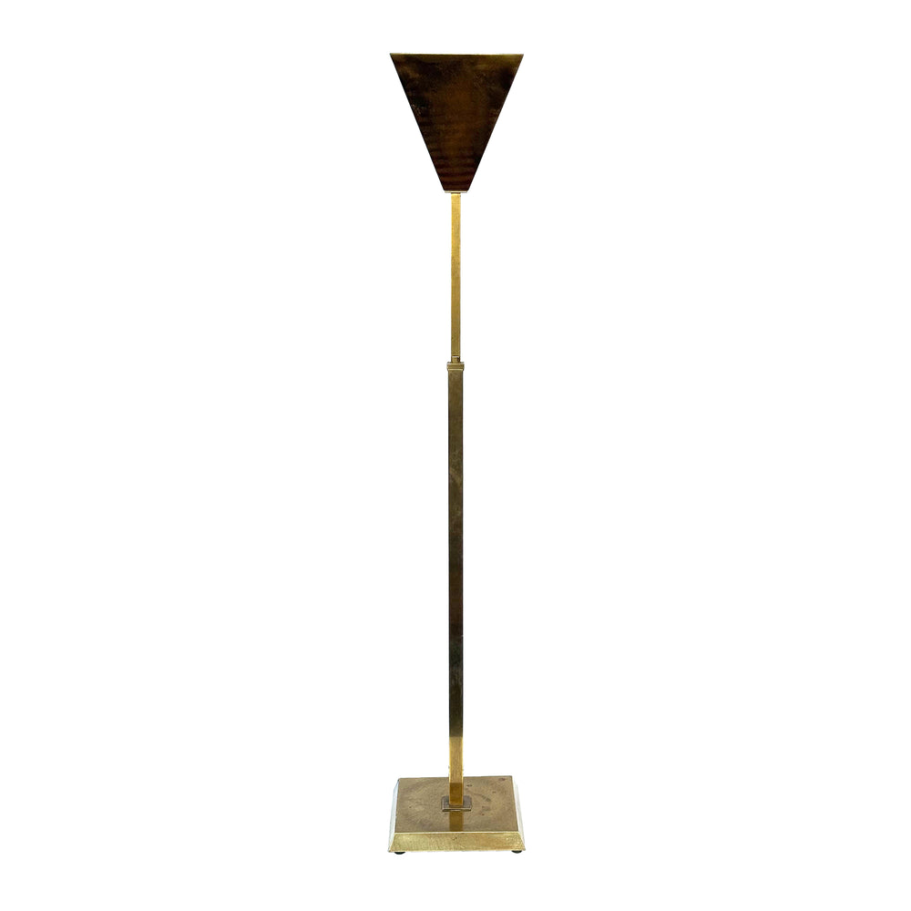 Modernist Telescoping Brass Torchiere