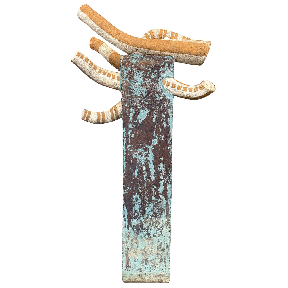 Monumental Postmodern Cast Concrete Sculpture