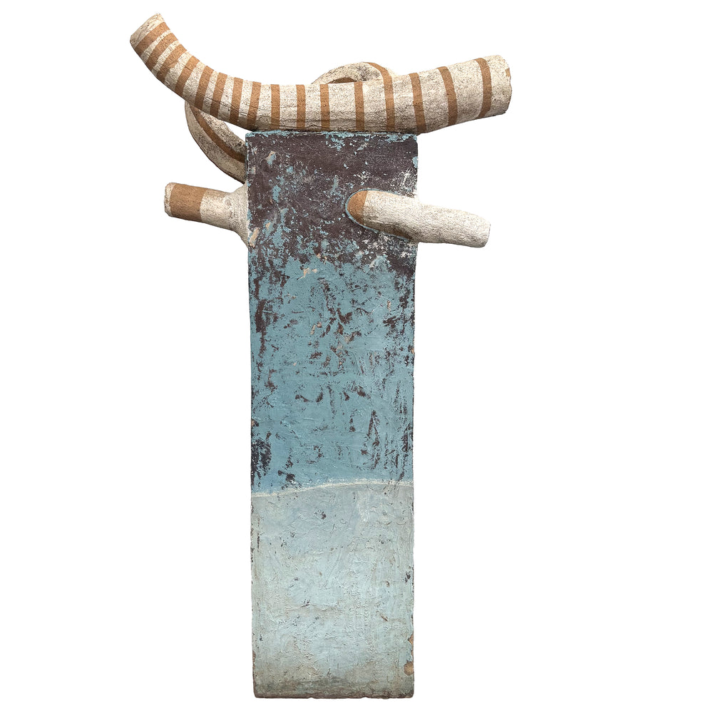 Monumental Postmodern Stoneware Sculpture By Michael Arntz