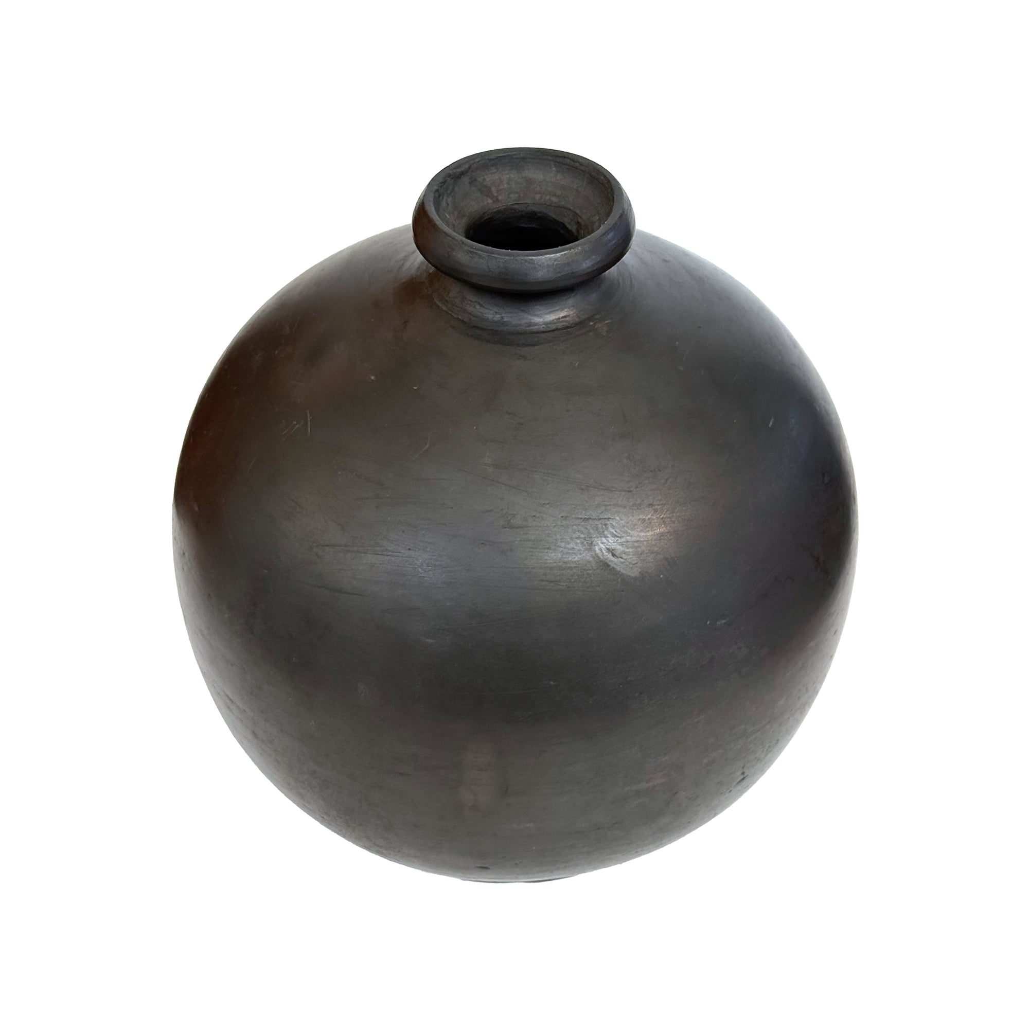 Oaxacan Bulbous Ceramic Bud Vase