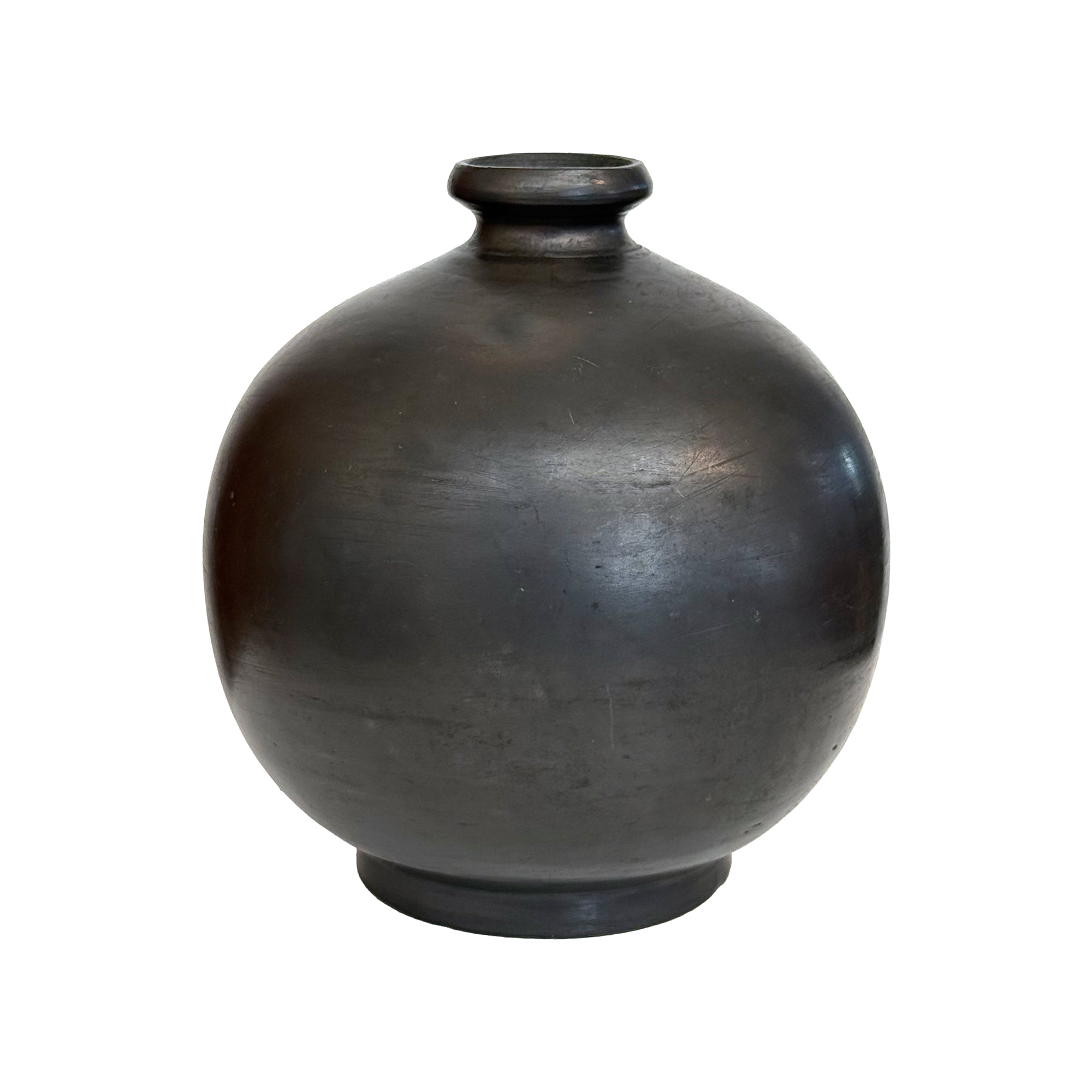 Oaxacan Bulbous Ceramic Bud Vase