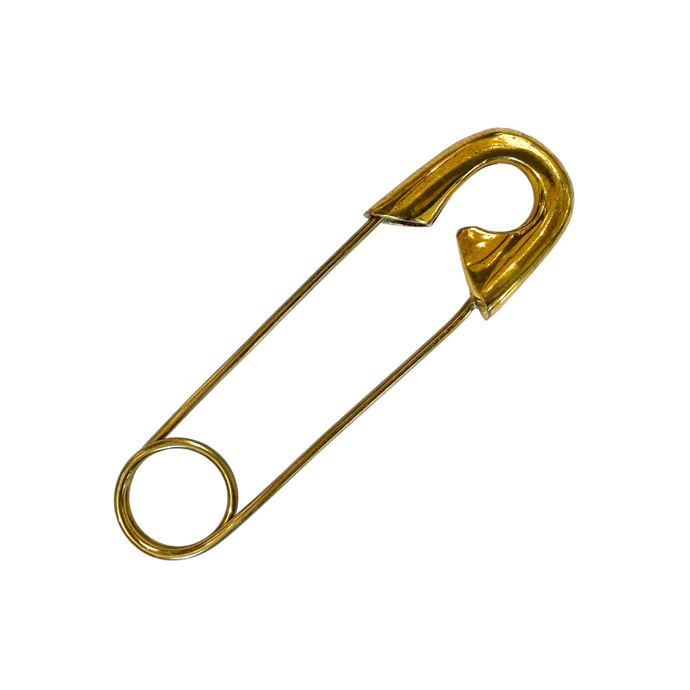 Oversized Brass Safety Pin