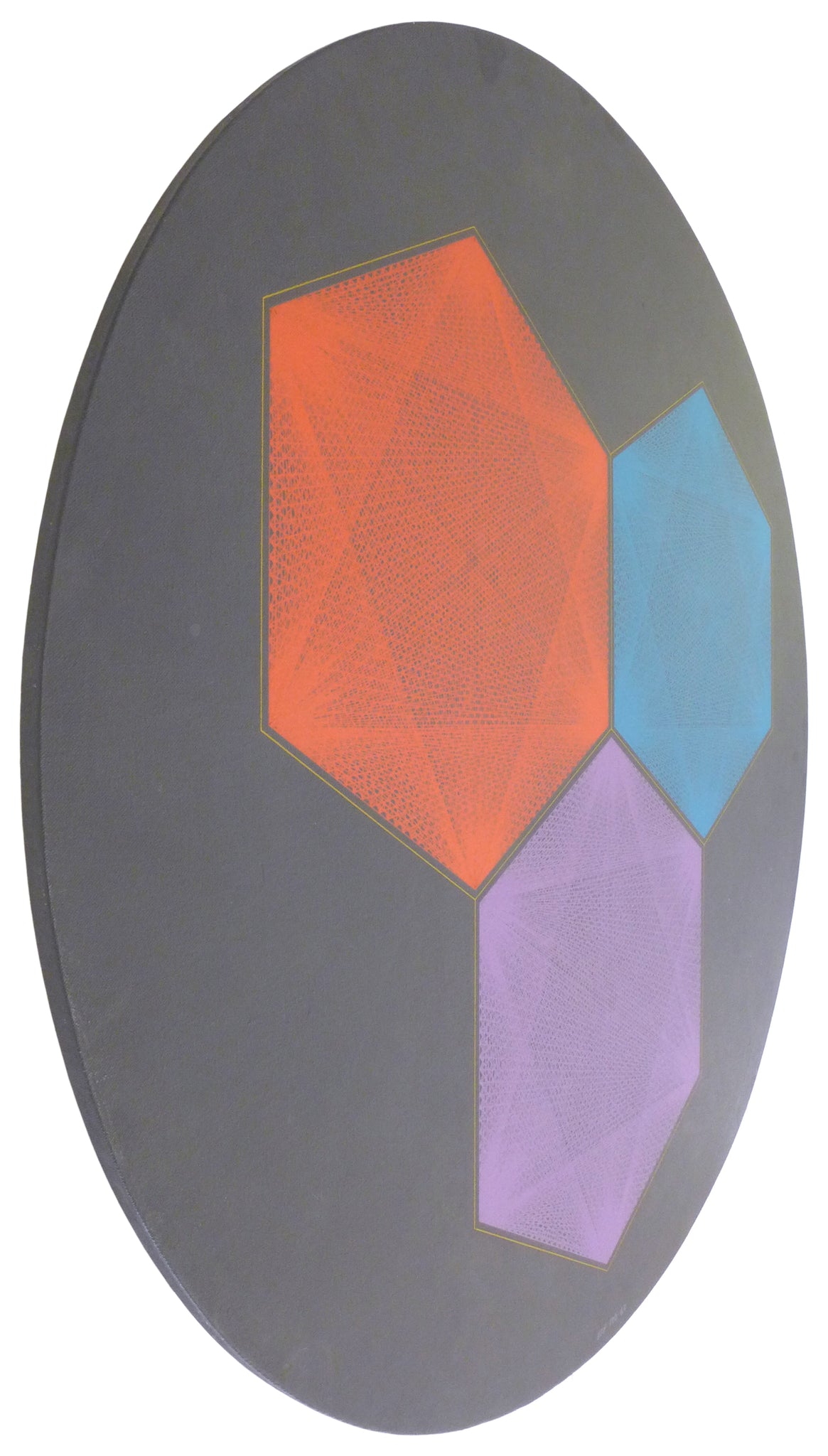 Geometric Shaped Canvas Painting by Ernest Noel Posey