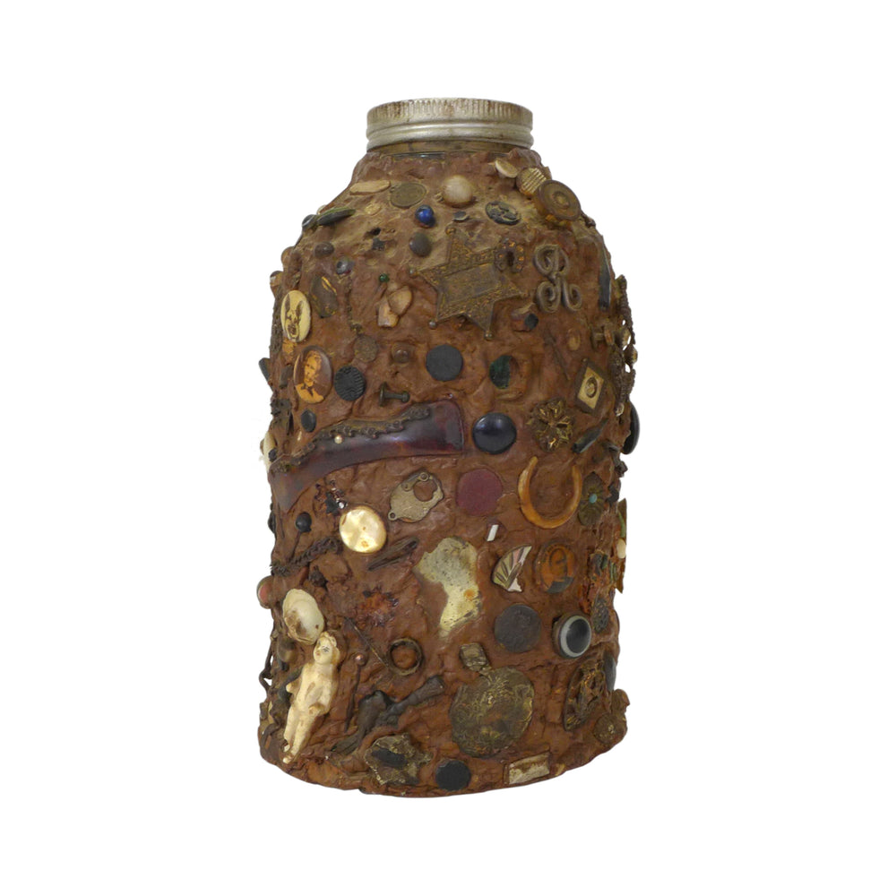 Early 20th Century Folk Art Memory Jar