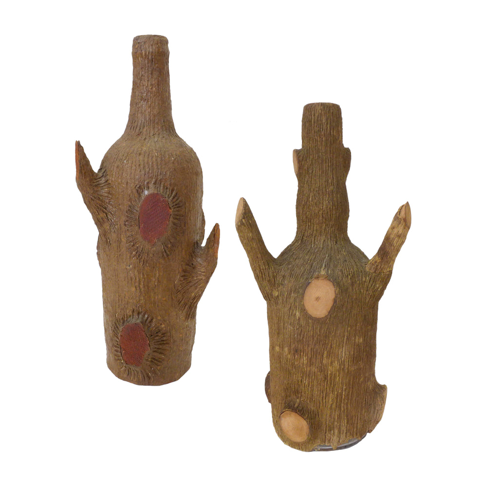 Pair of Faux Bois Bottles