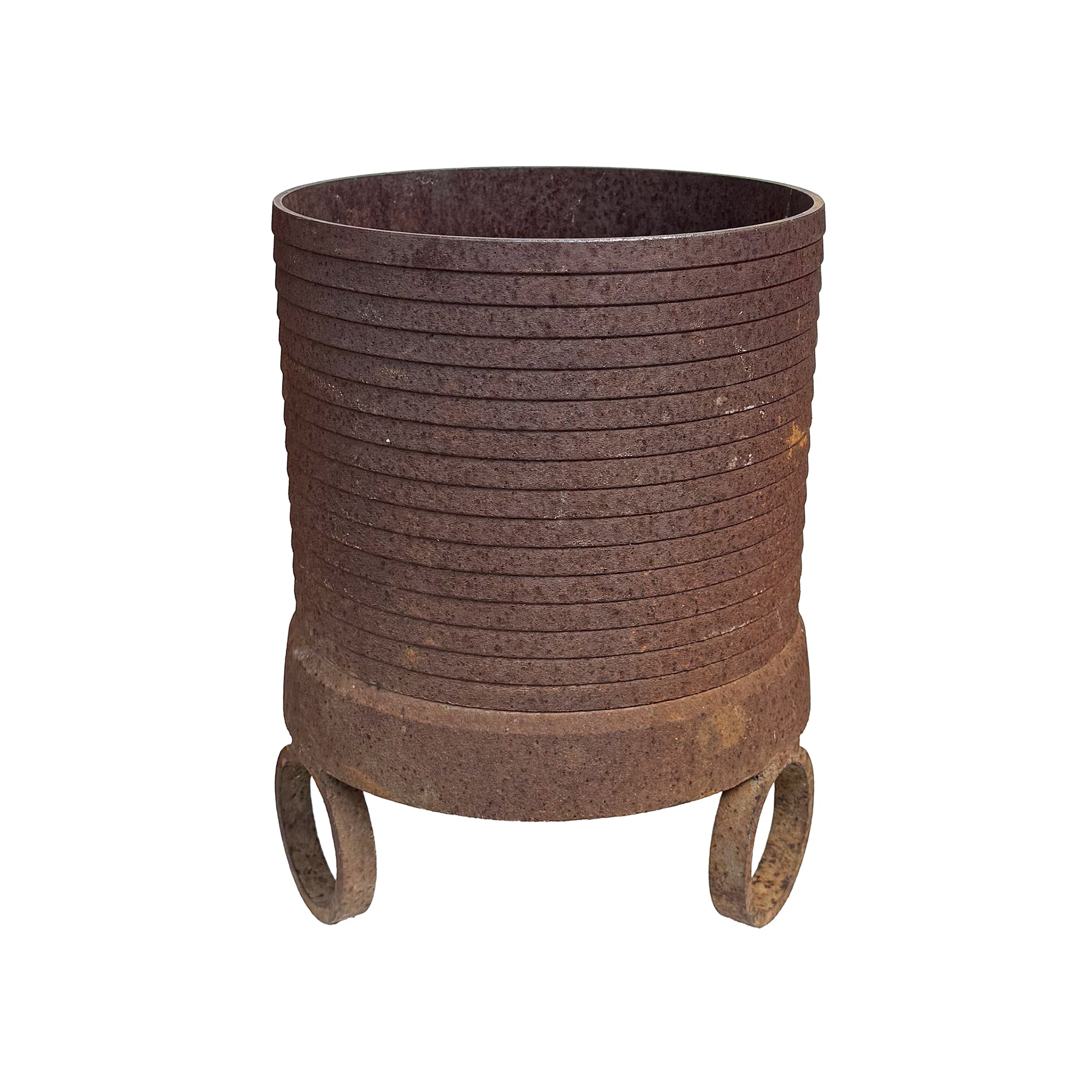 Pair of Modernist Iron Planters